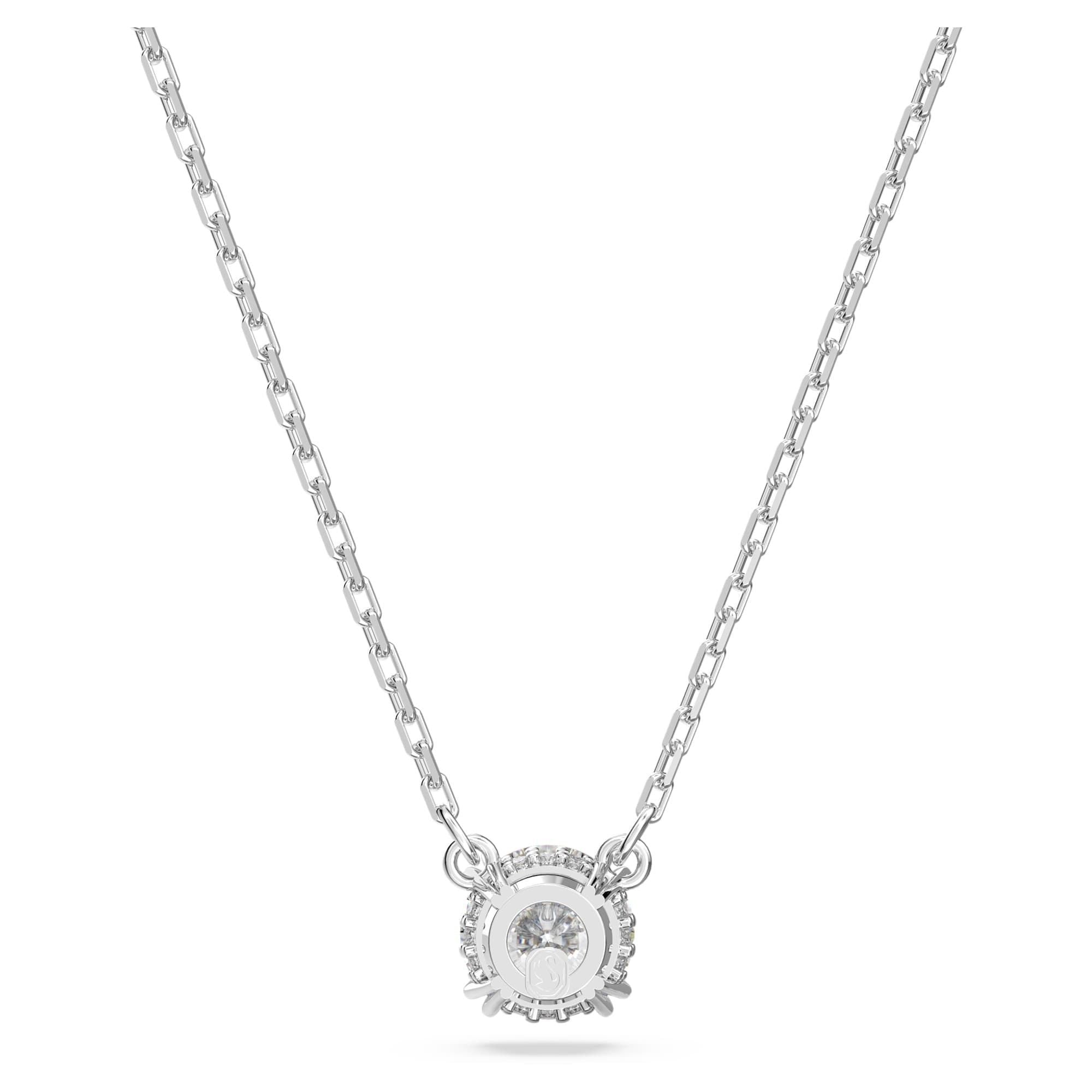 Swarovski Stilla Rhodium Plated And Zirconia Pendant 5636706 For Women - Prestige Stones