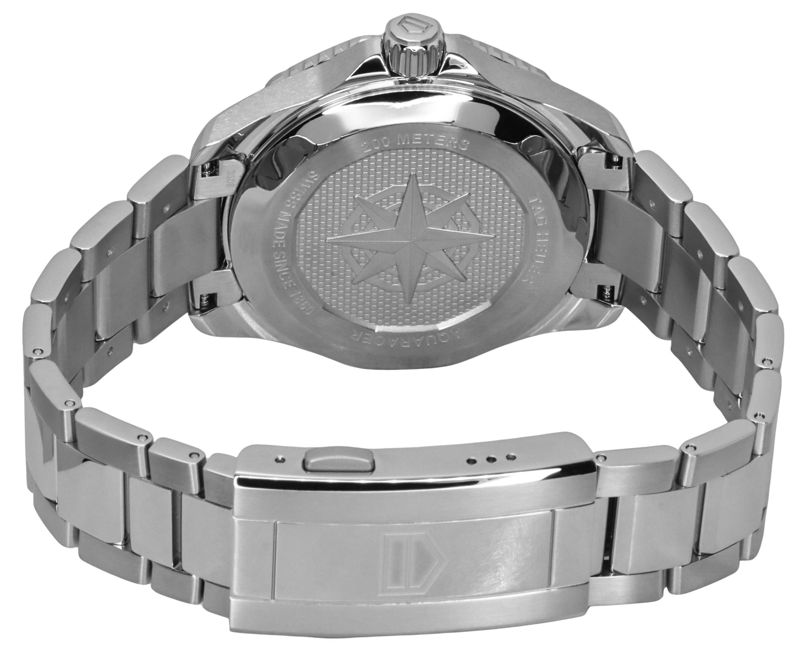 Tag Heuer Aquaracer Professional Date Sunray Brushed Green Dial Automatic Diver's WBP2115.BA0627 200M Men's Watch - Prestige Stones