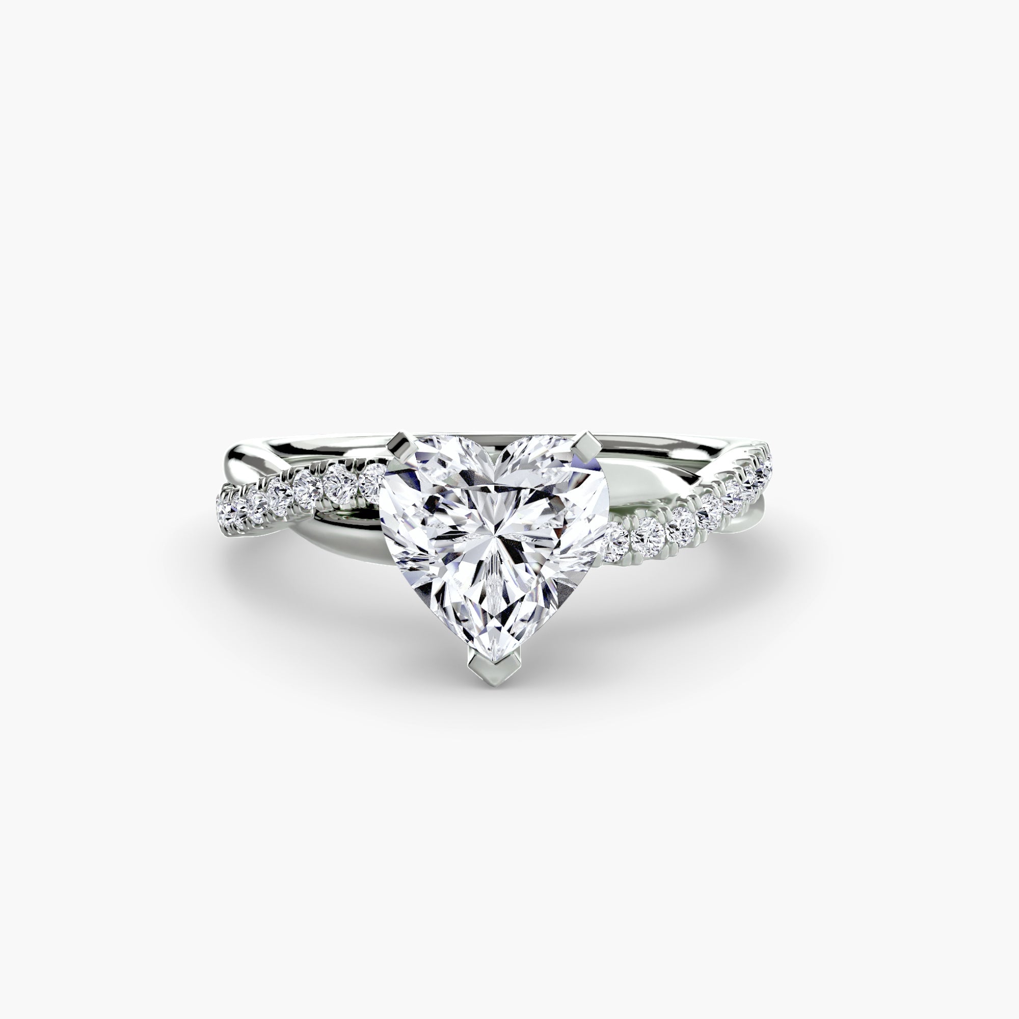 The Emerald Twist Pavé Ring - Prestige Stones