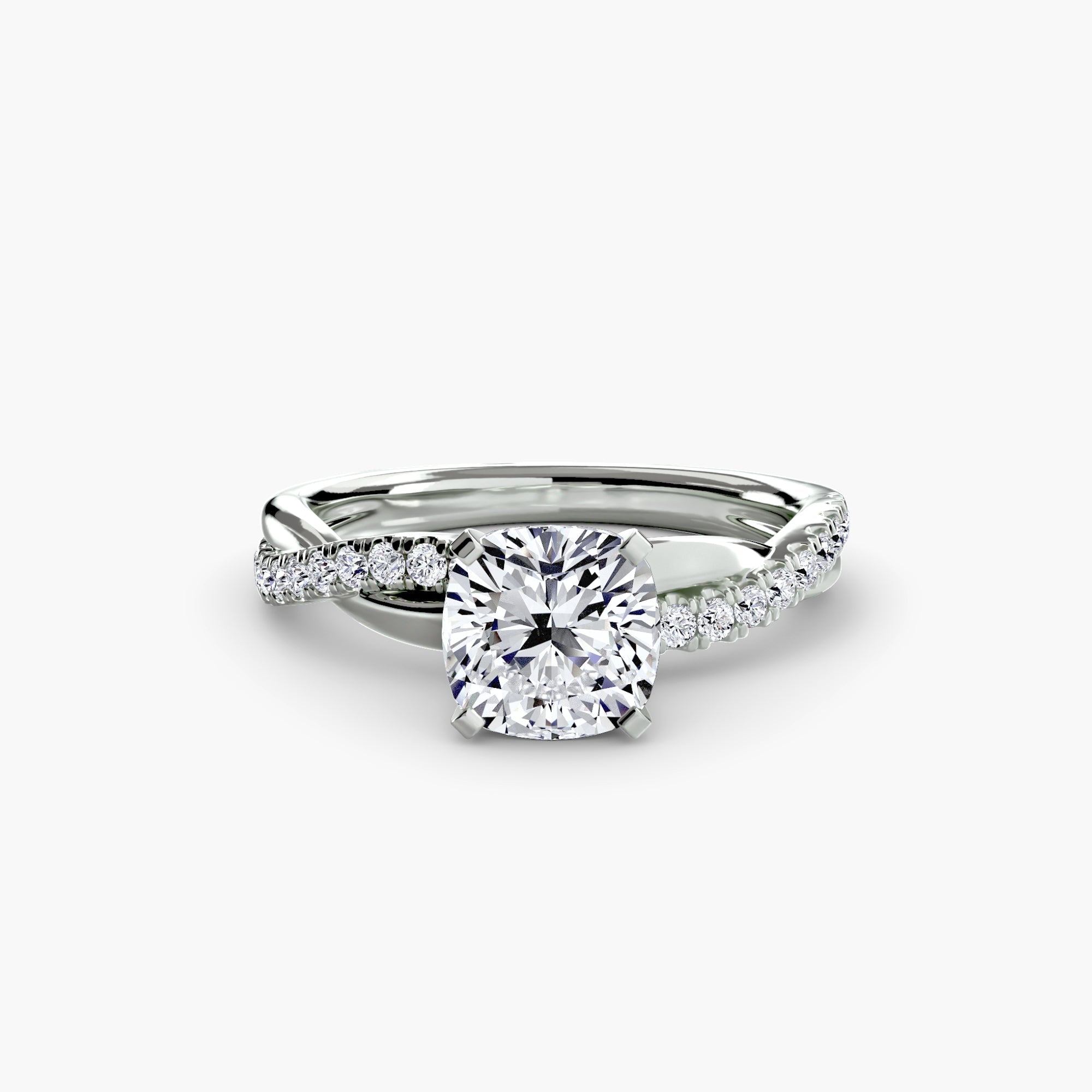 The Emerald Twist Pavé Ring - Prestige Stones