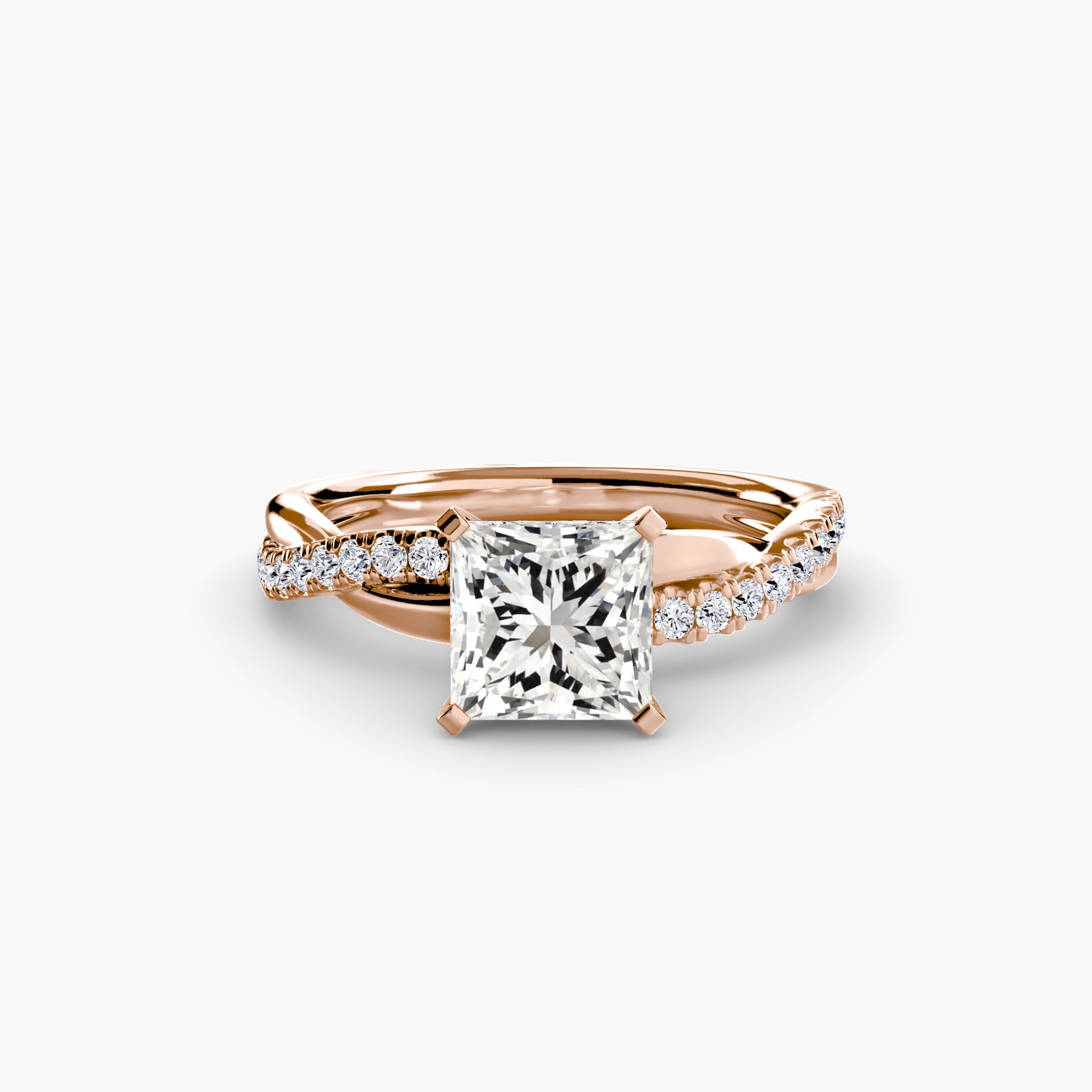 The Emerald Twist Pavé Ring - Prestige Stones