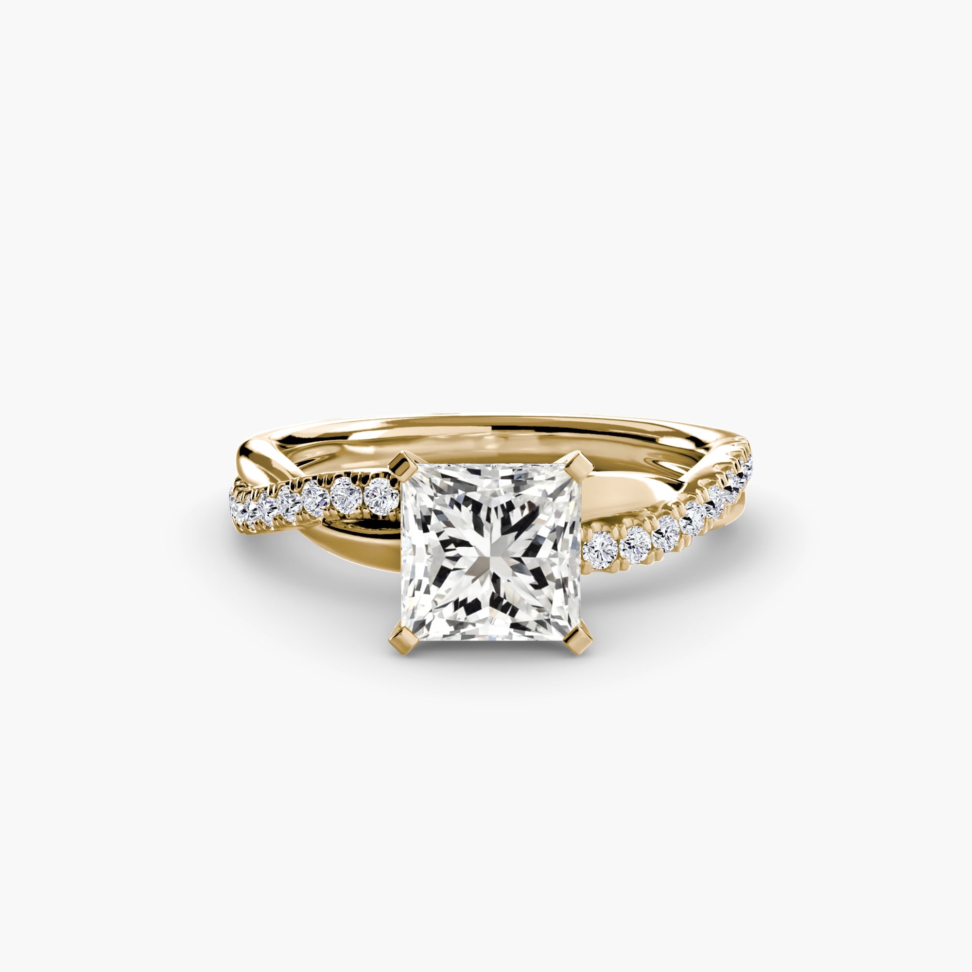 The Emerald Twist Pavé Ring - Prestige Stones