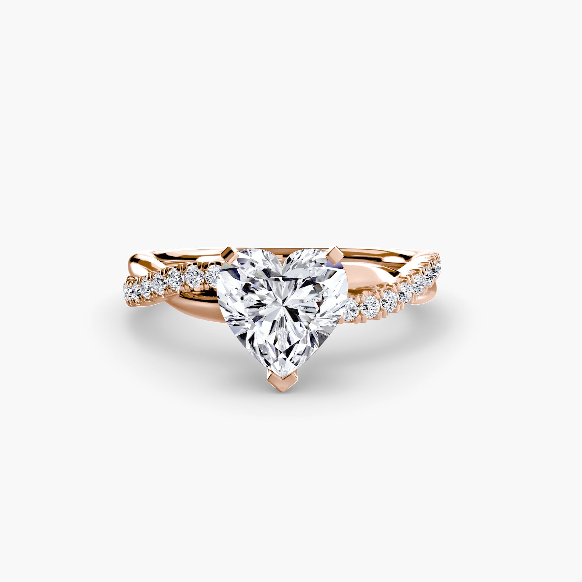 The Emerald Twist Pavé Ring - Prestige Stones