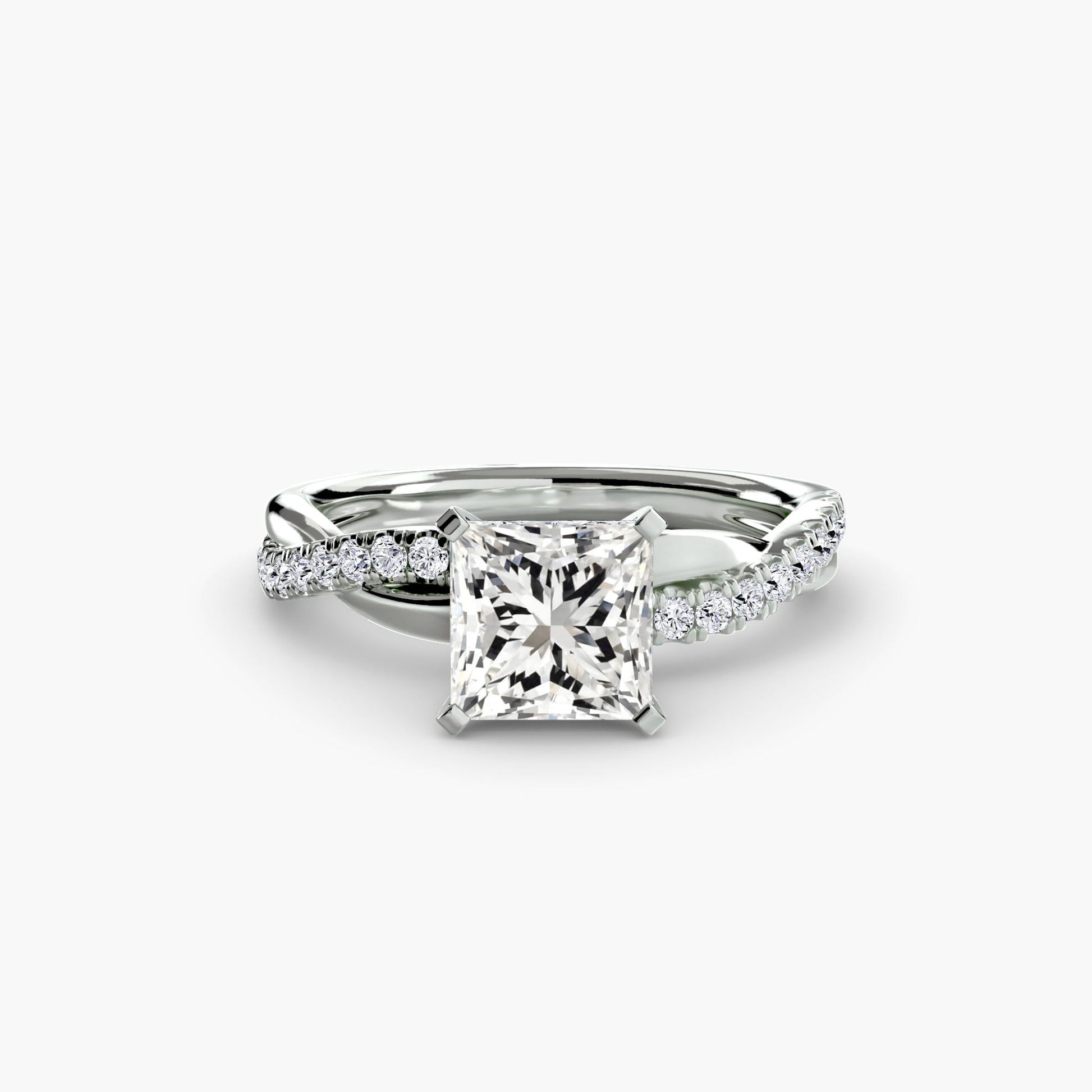 The Emerald Twist Pavé Ring - Prestige Stones