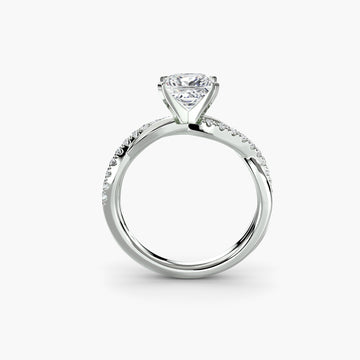 The Emerald Twist Pavé Ring - Prestige Stones