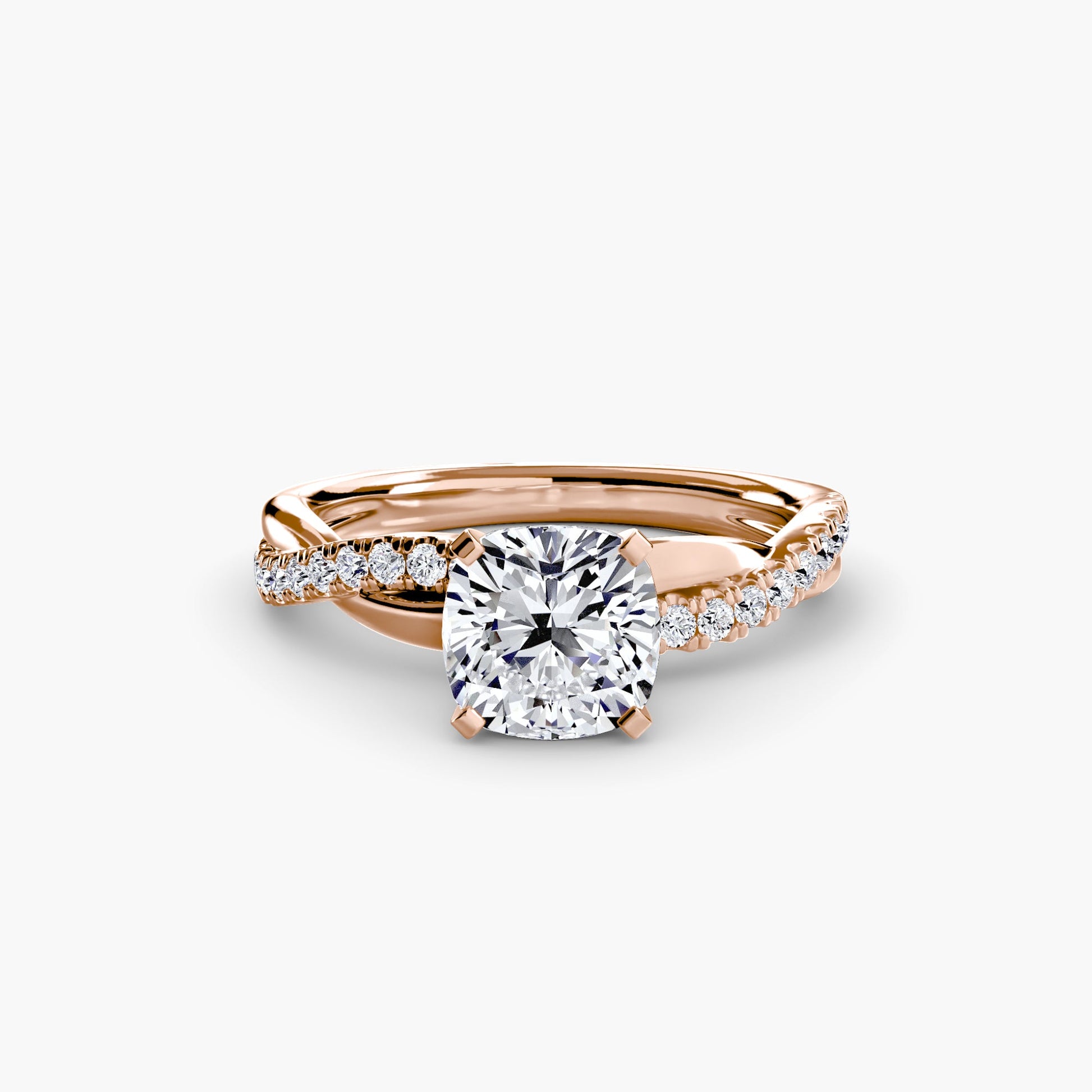 The Emerald Twist Pavé Ring - Prestige Stones
