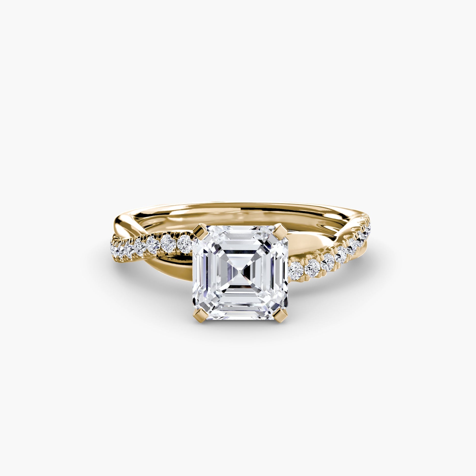 The Emerald Twist Pavé Ring - Prestige Stones
