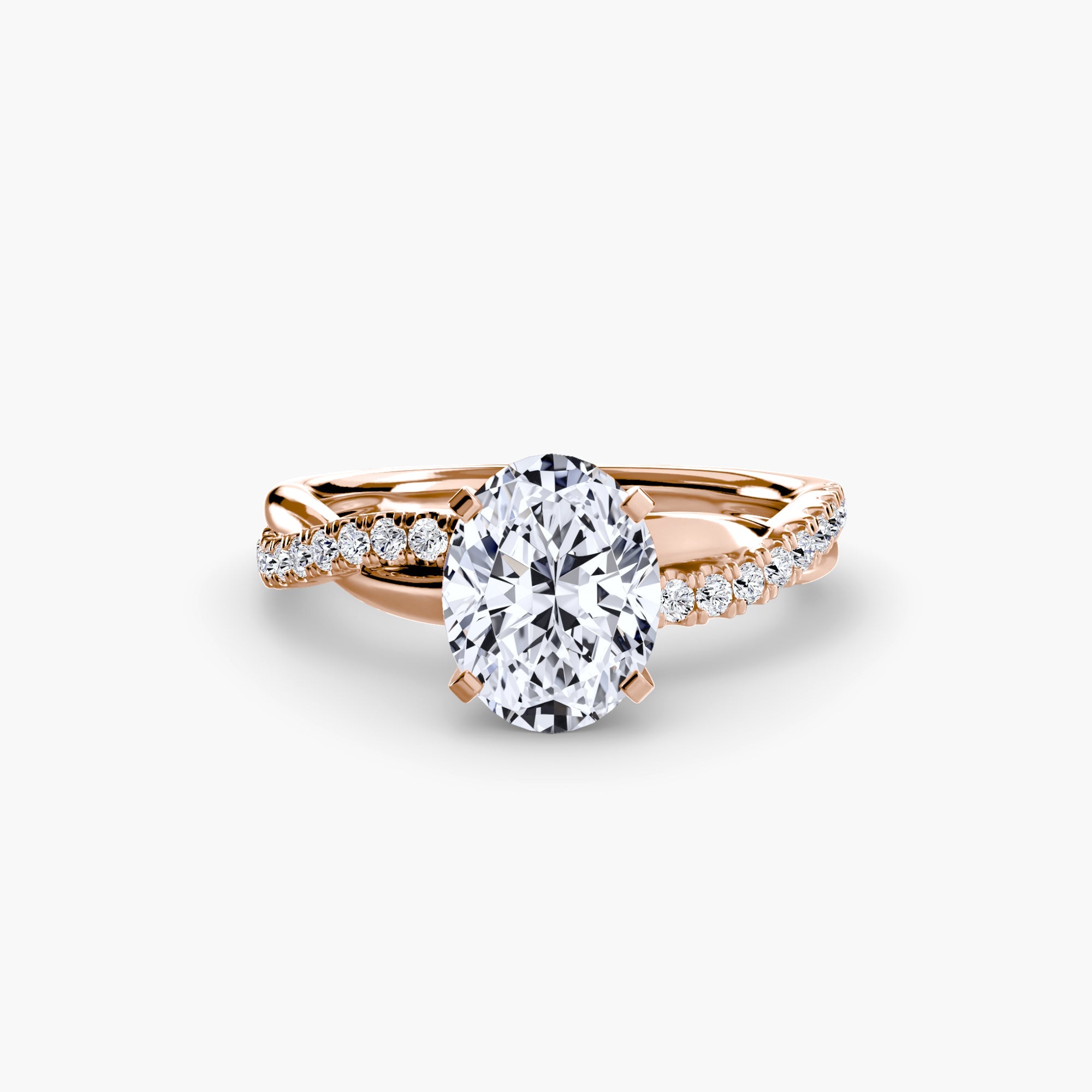 The Emerald Twist Pavé Ring - Prestige Stones