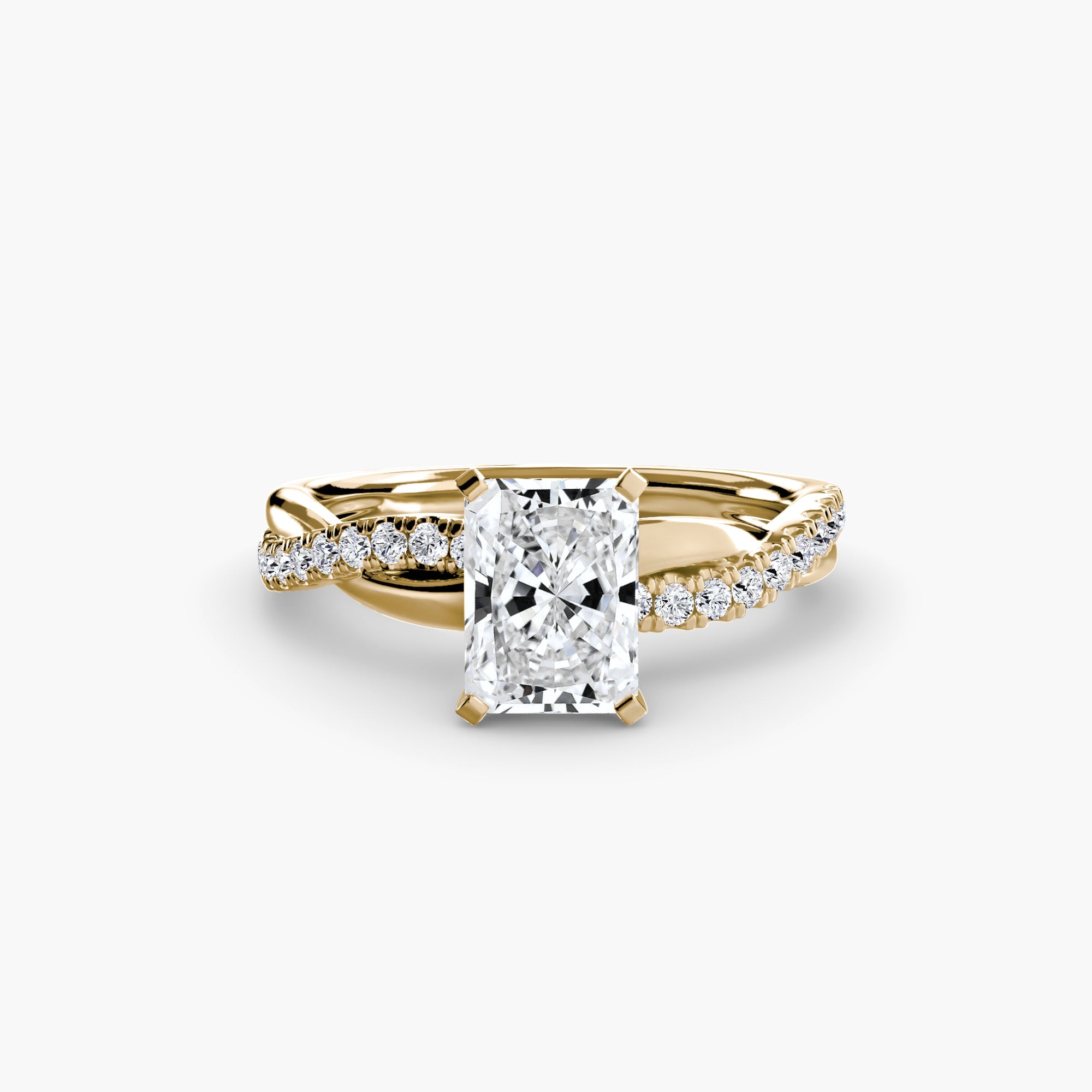 The Emerald Twist Pavé Ring - Prestige Stones