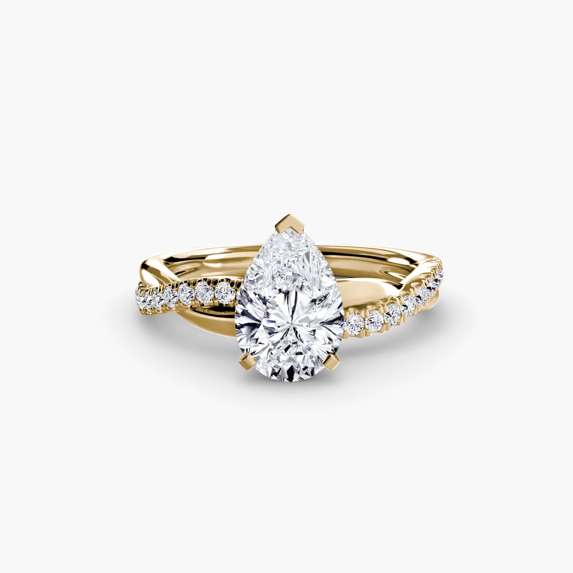 The Emerald Twist Pavé Ring - Prestige Stones