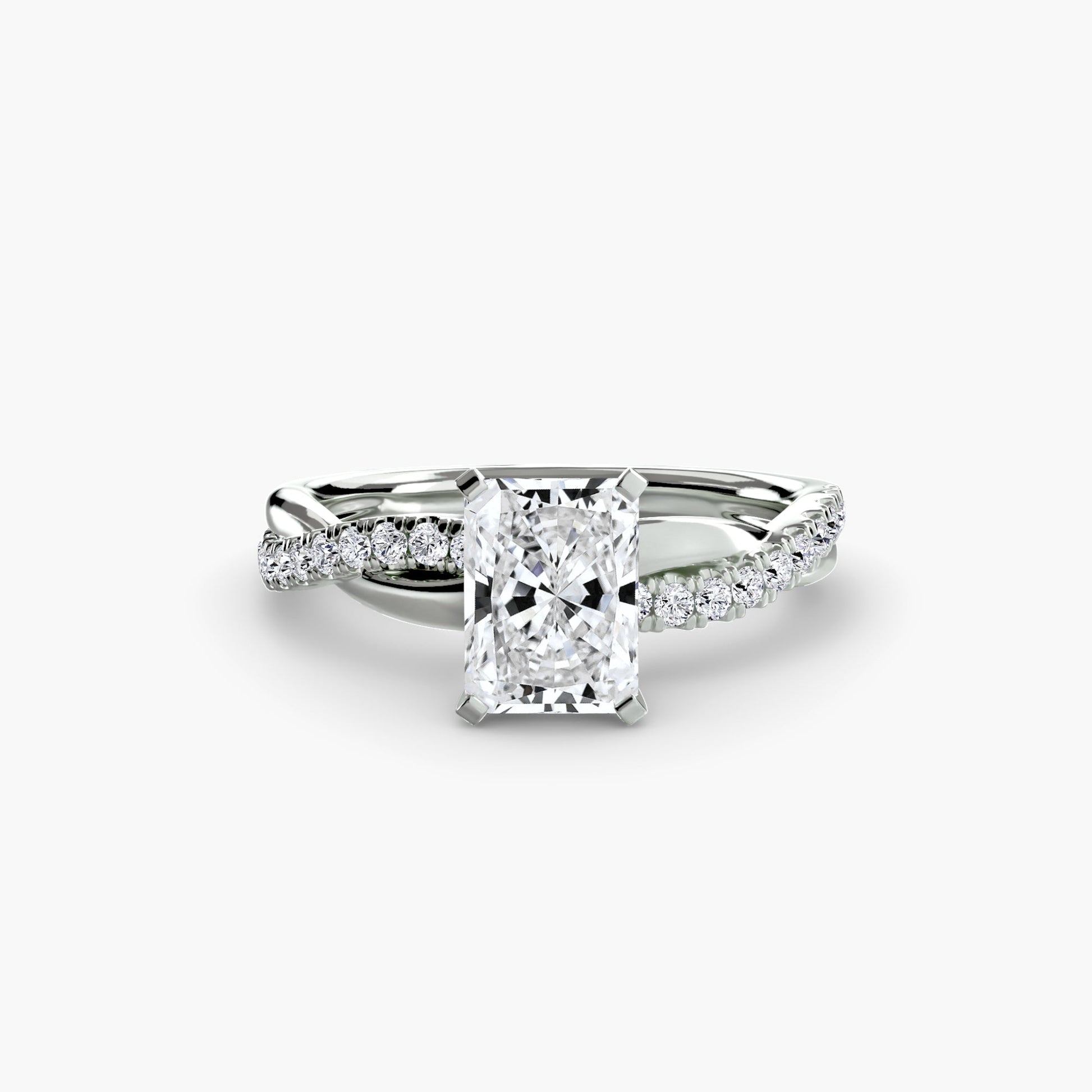 The Emerald Twist Pavé Ring - Prestige Stones