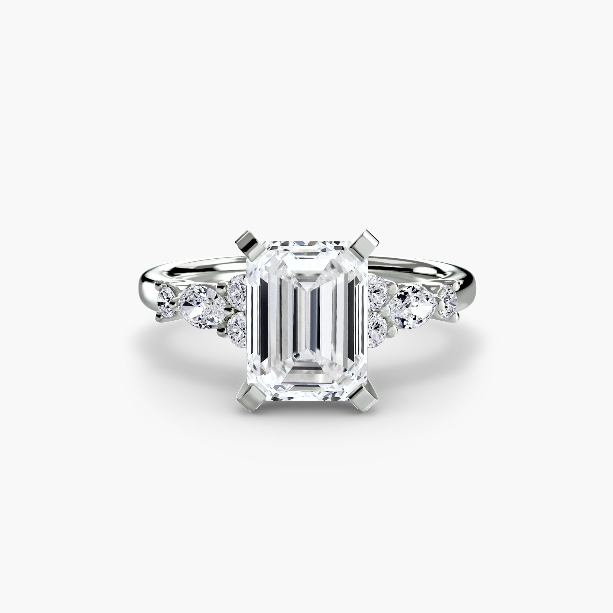 The Floral Accent Solitaire - Prestige Stones