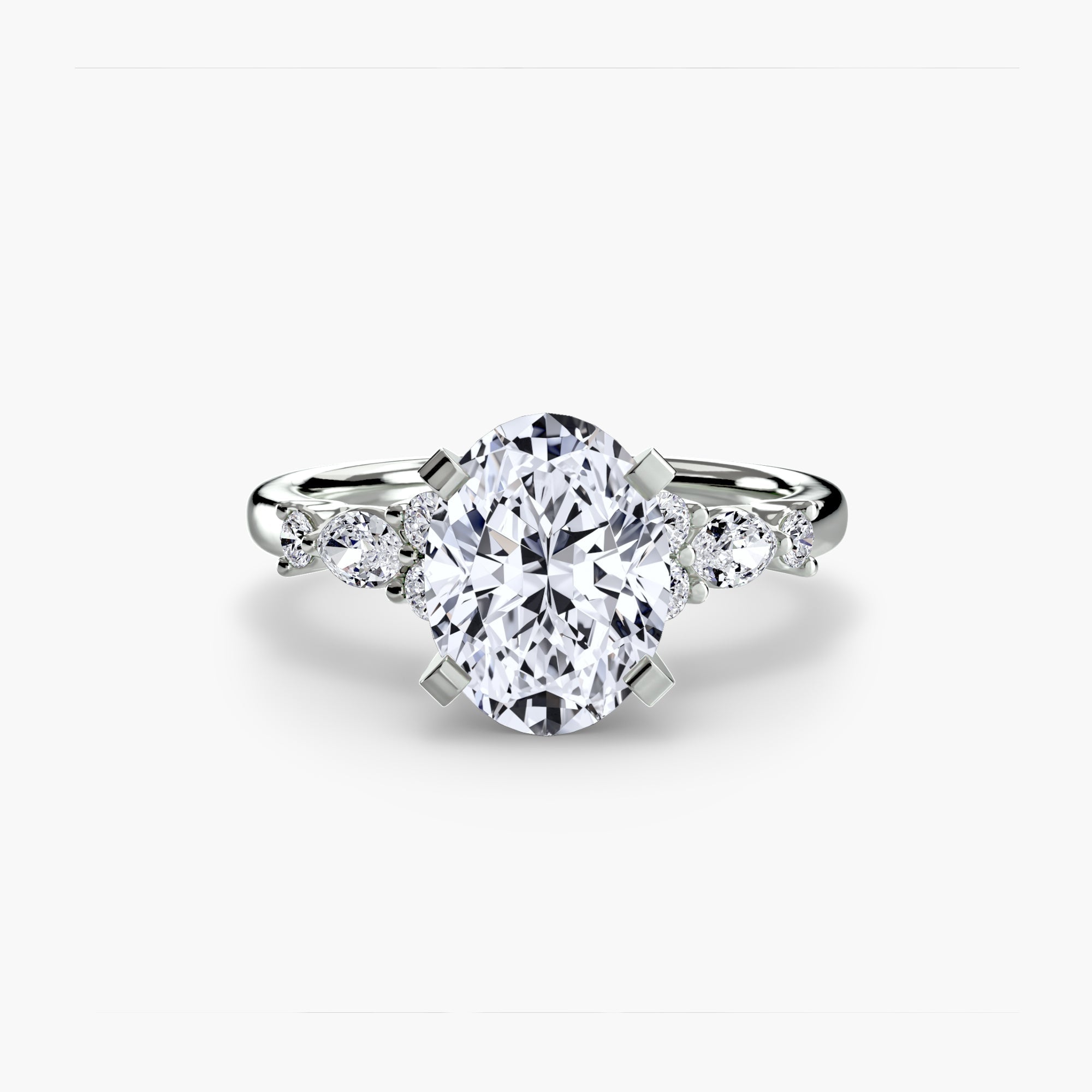 The Floral Accent Solitaire - Prestige Stones