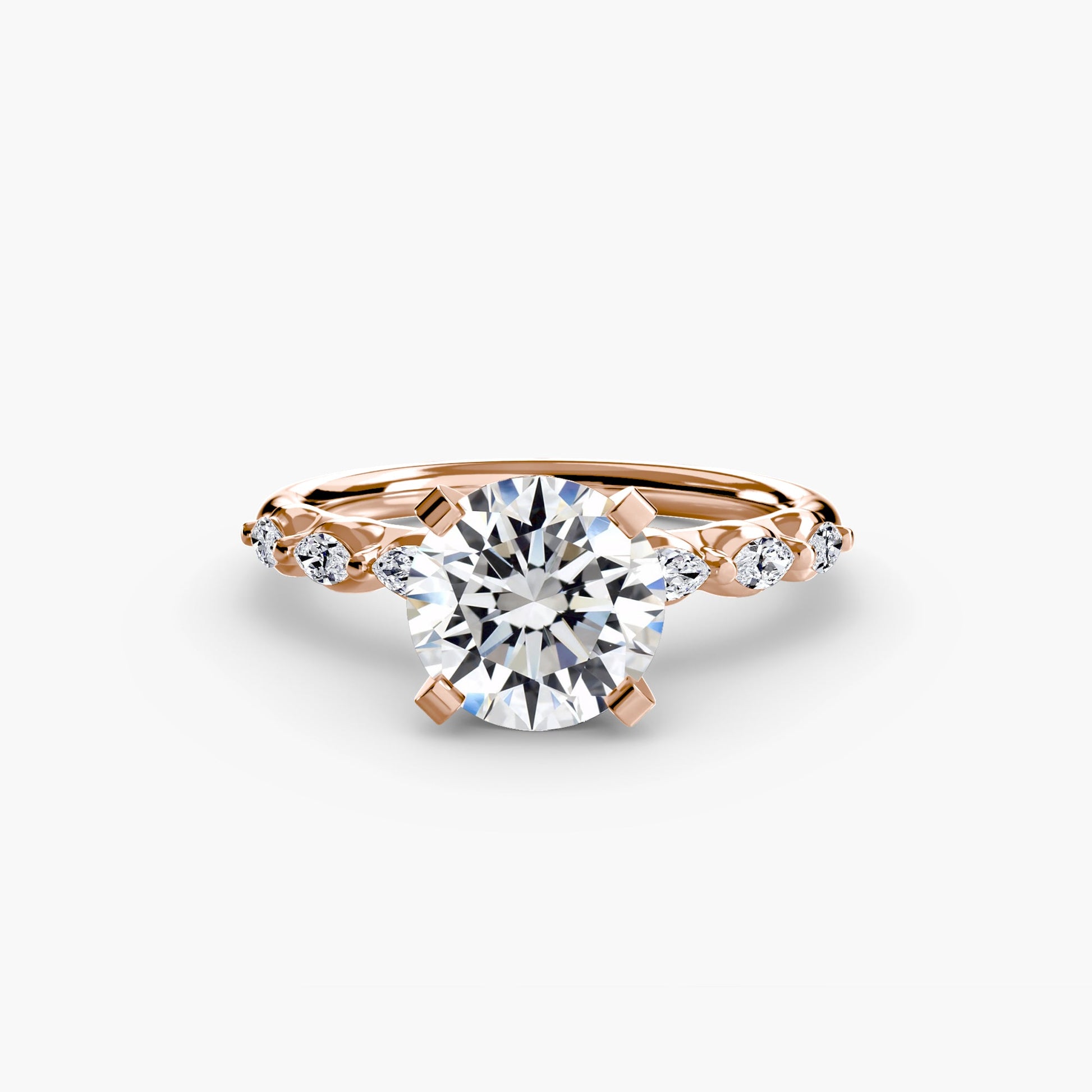 The Floral Accent Solitaire - Prestige Stones