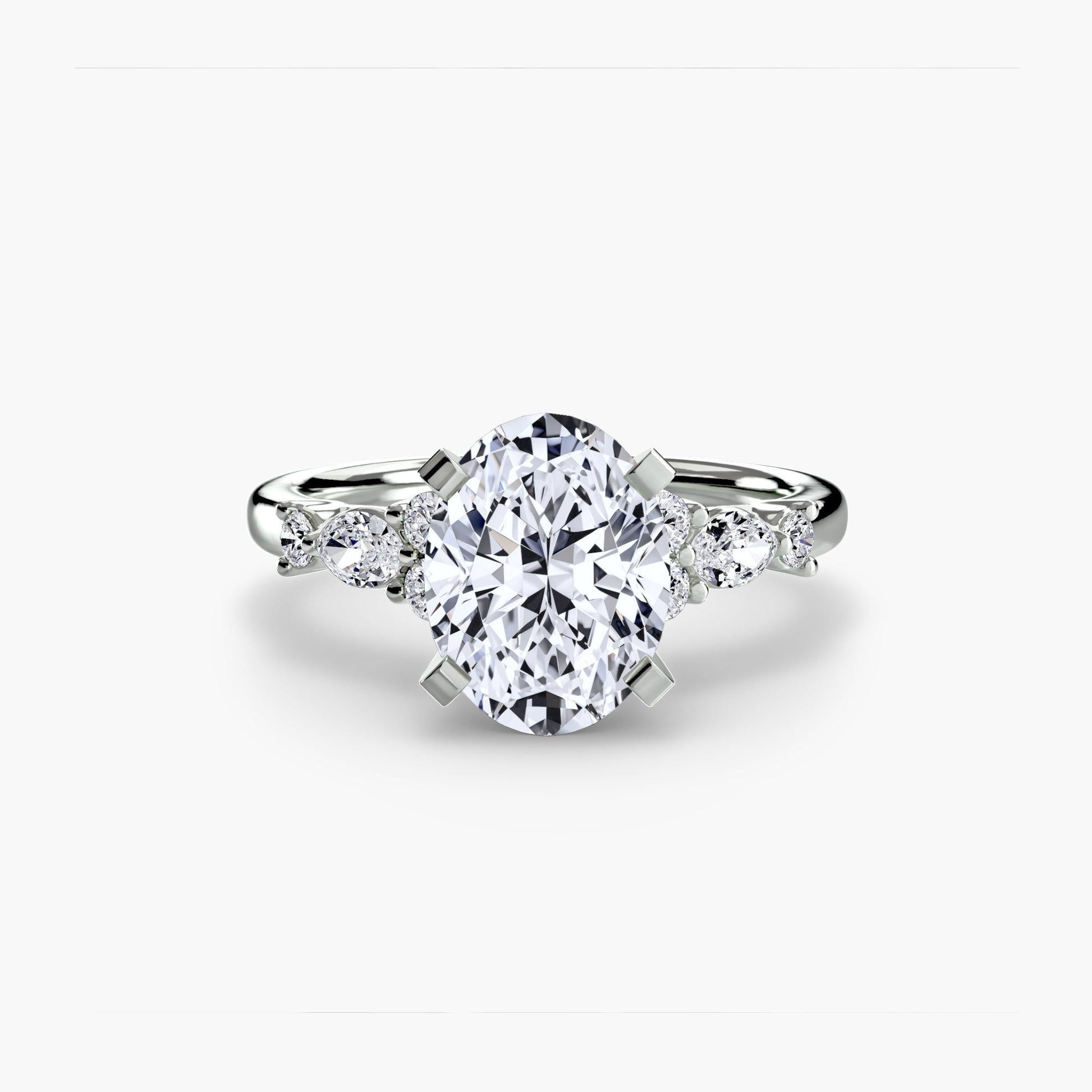 The Floral Accent Solitaire - Prestige Stones