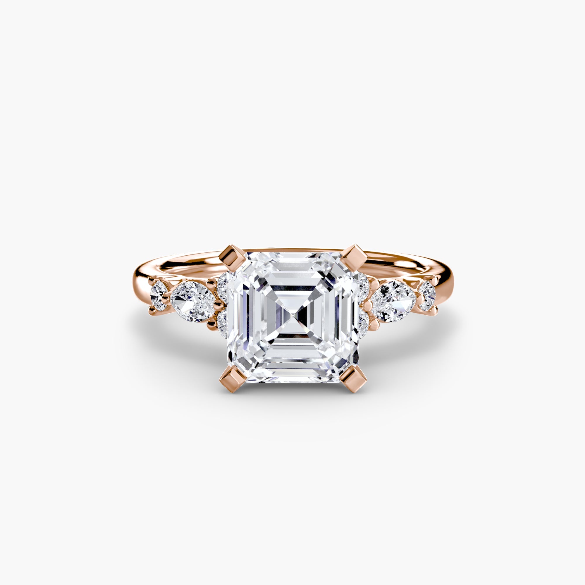 The Floral Accent Solitaire - Prestige Stones