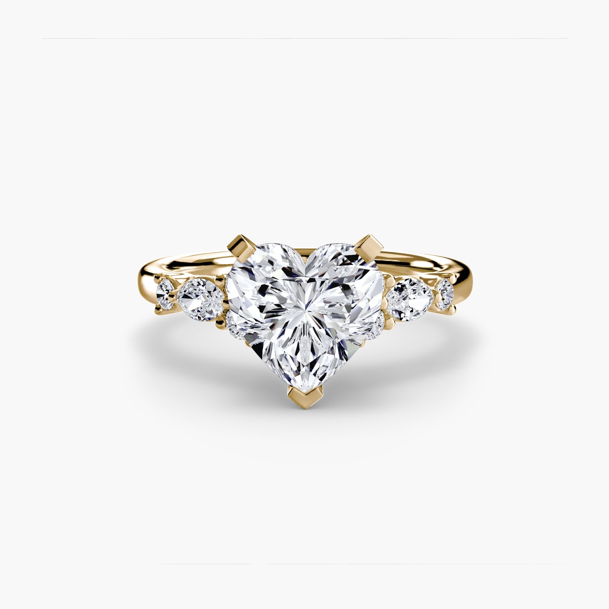 The Floral Accent Solitaire - Prestige Stones