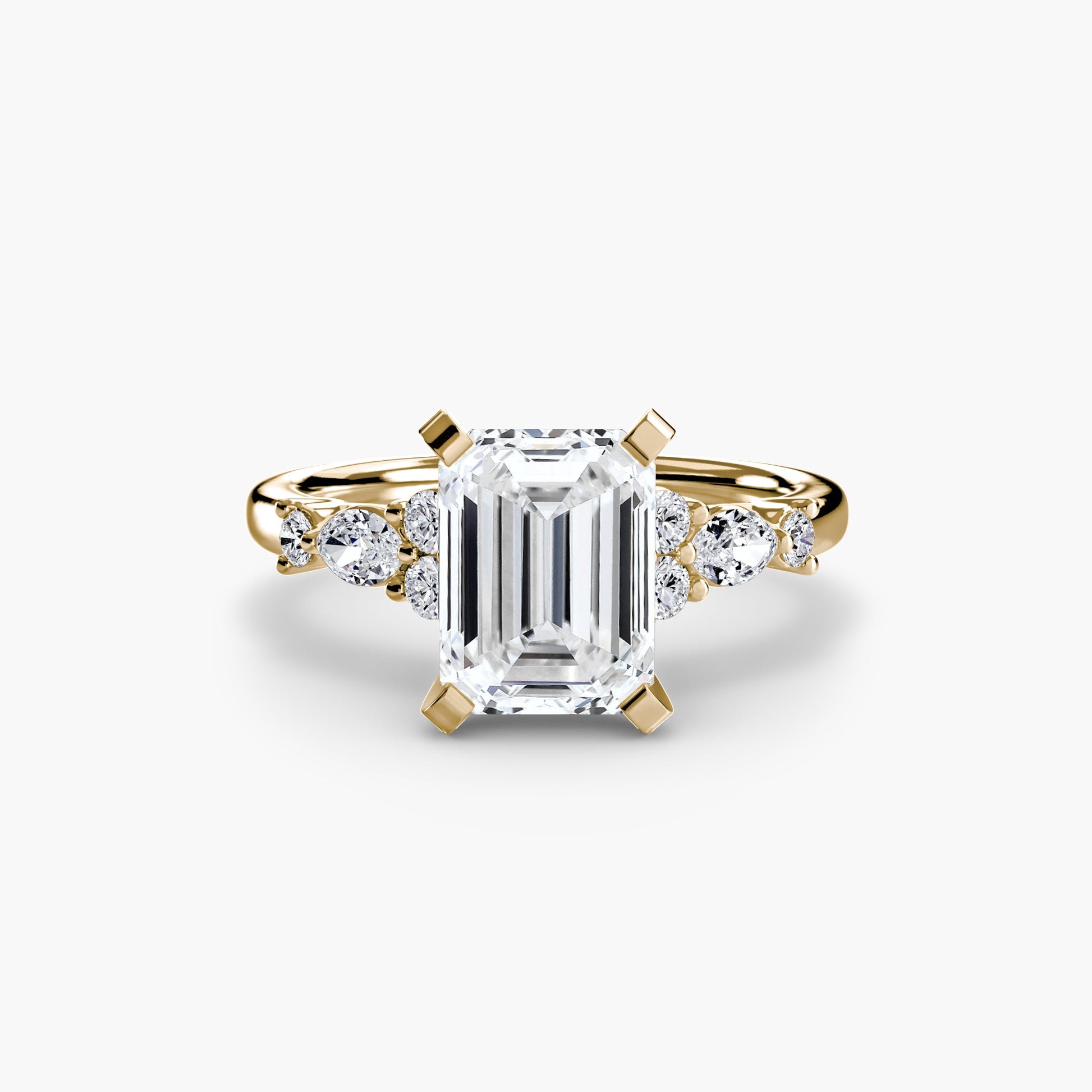 The Floral Accent Solitaire - Prestige Stones