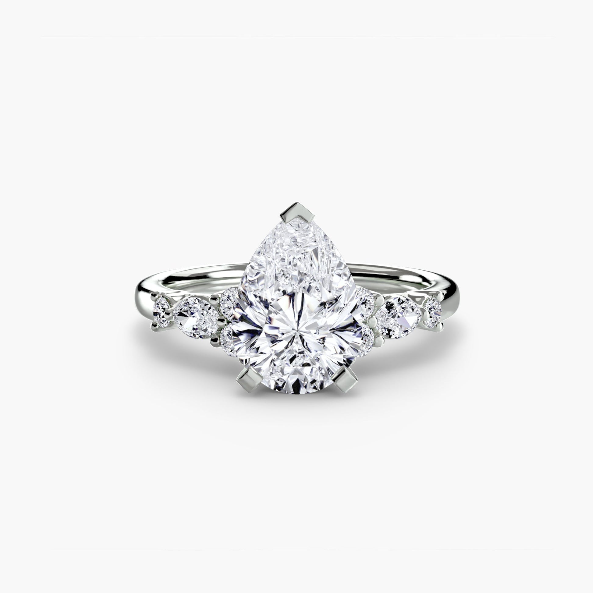 The Floral Accent Solitaire - Prestige Stones