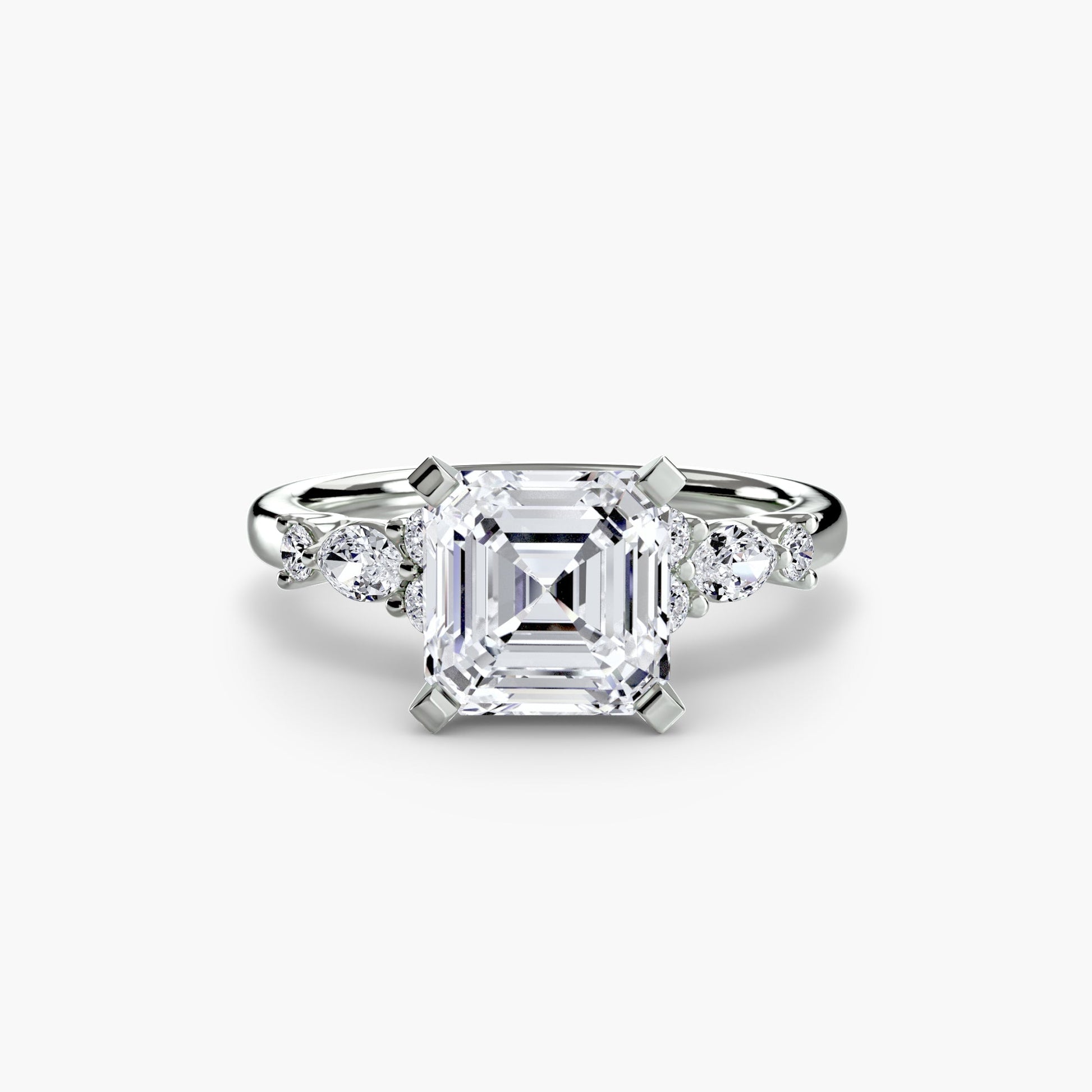 The Floral Accent Solitaire - Prestige Stones