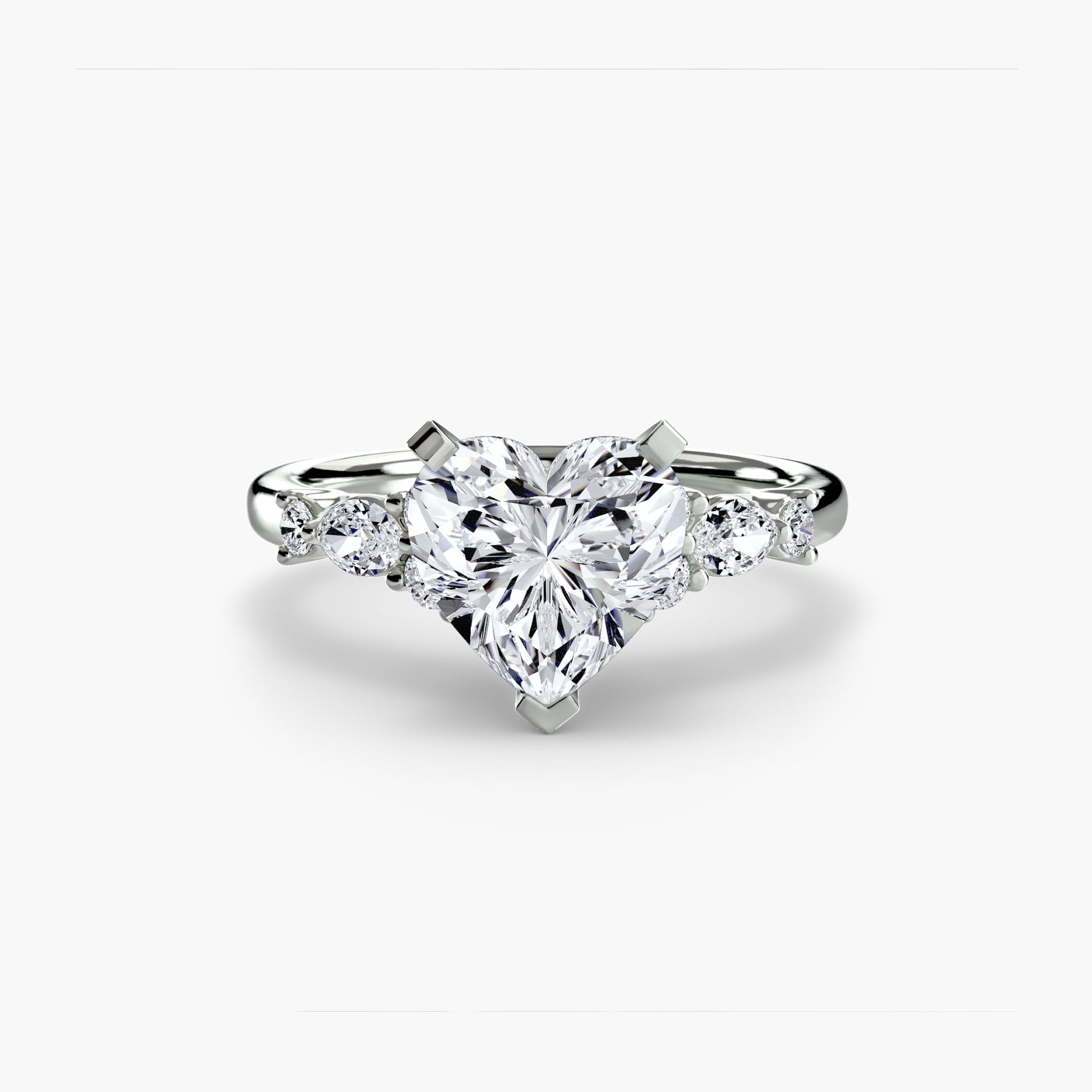 The Floral Accent Solitaire - Prestige Stones