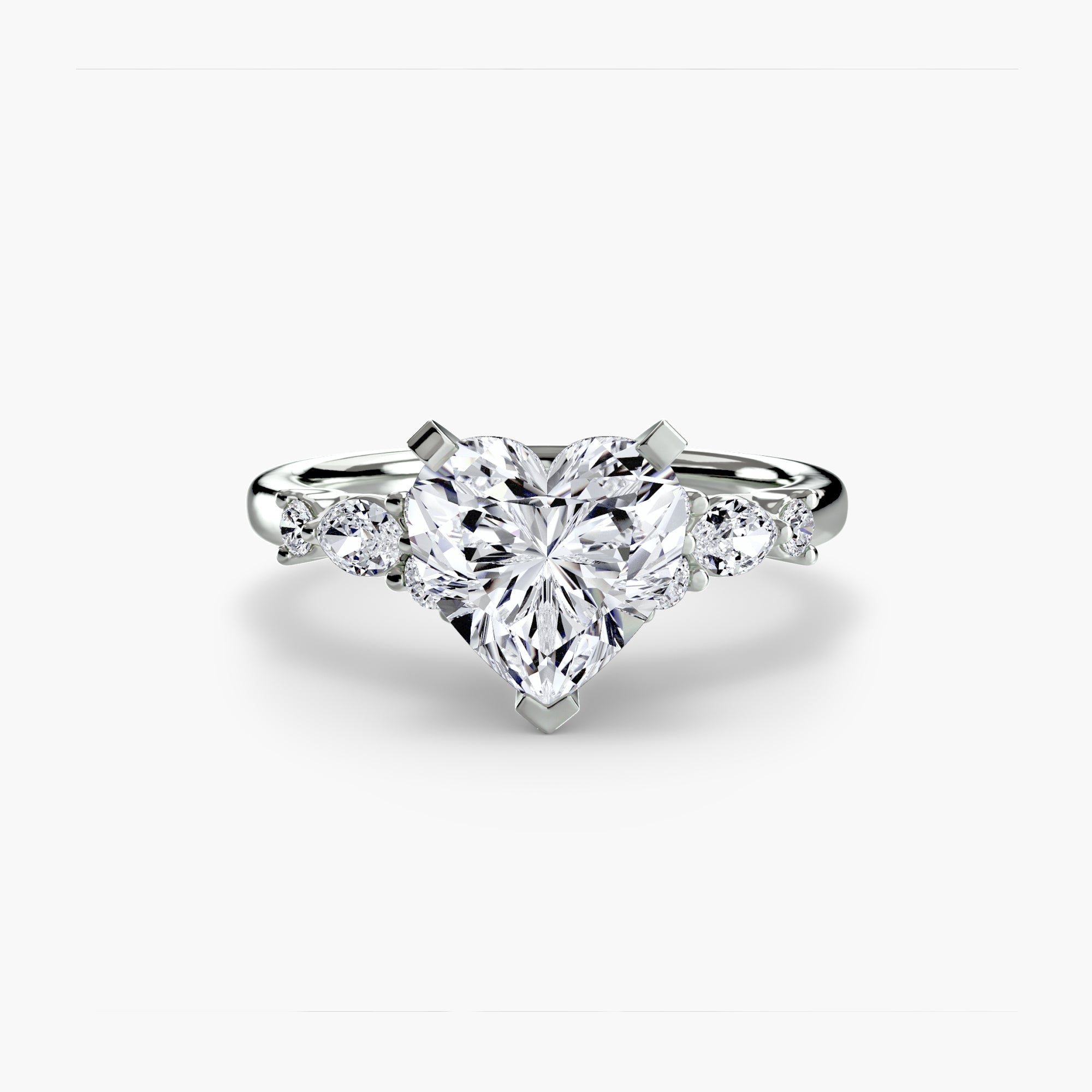The Floral Accent Solitaire - Prestige Stones