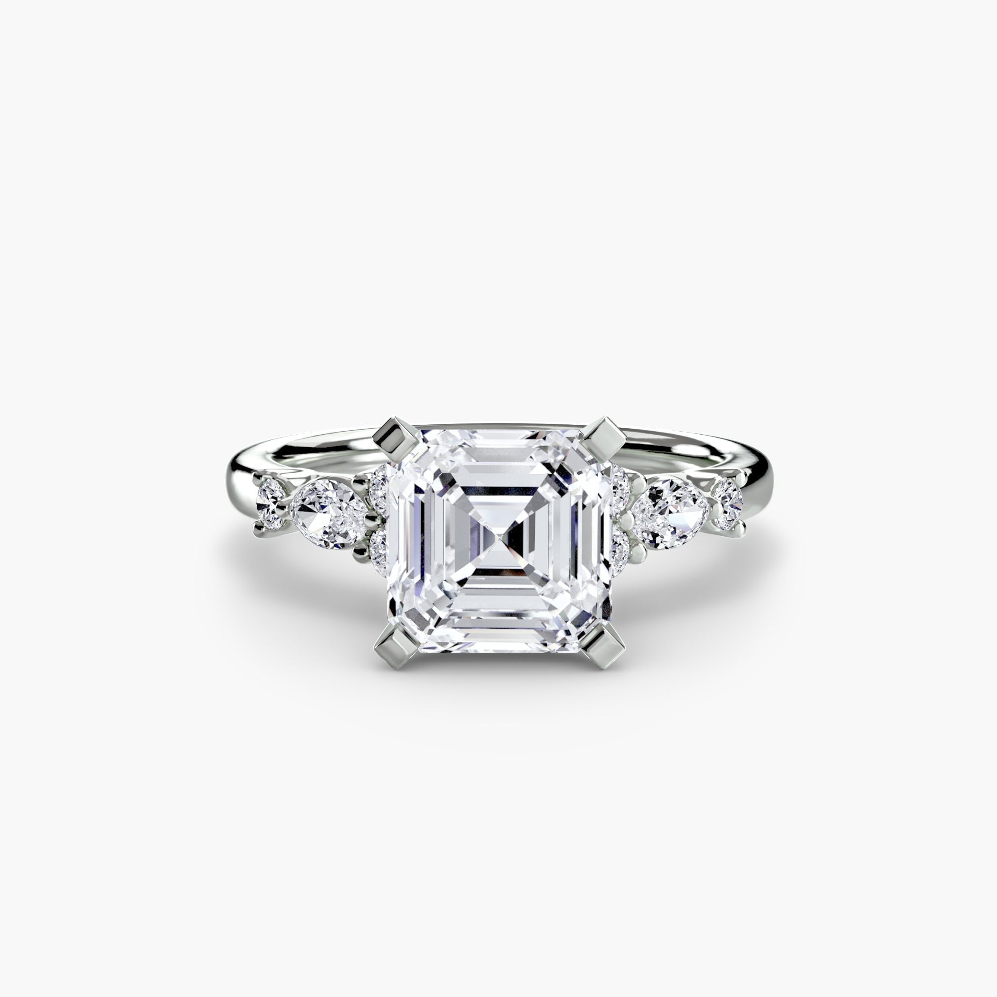 The Floral Accent Solitaire - Prestige Stones