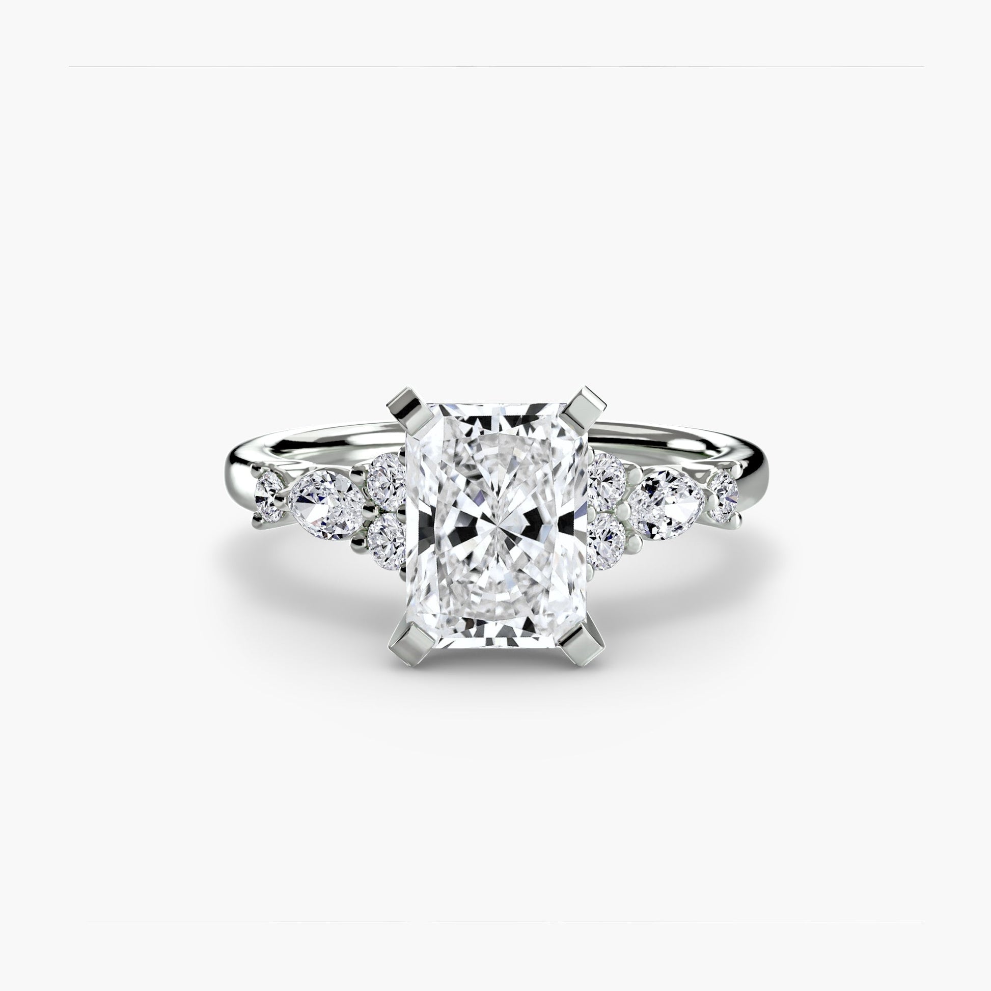 The Floral Accent Solitaire - Prestige Stones