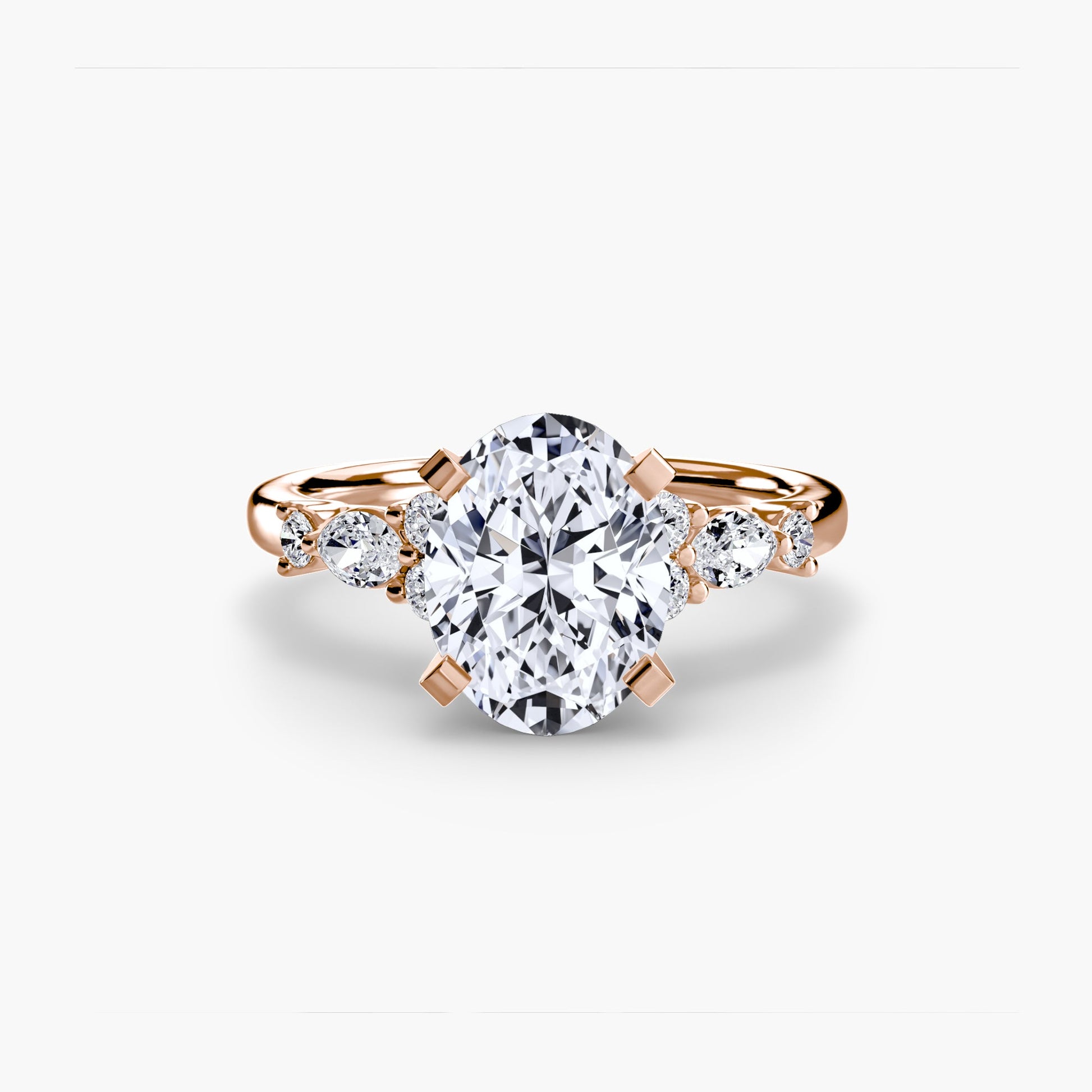 The Floral Accent Solitaire - Prestige Stones