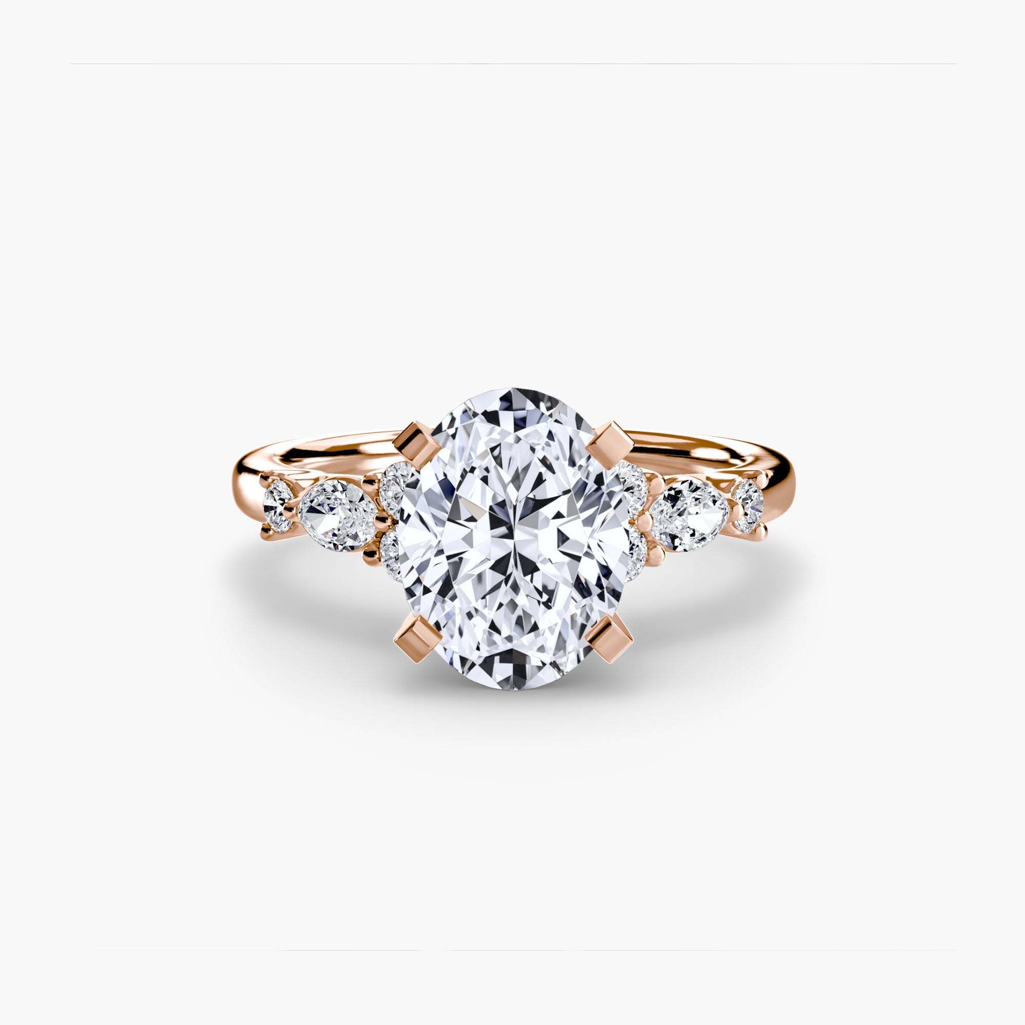 The Floral Accent Solitaire - Prestige Stones