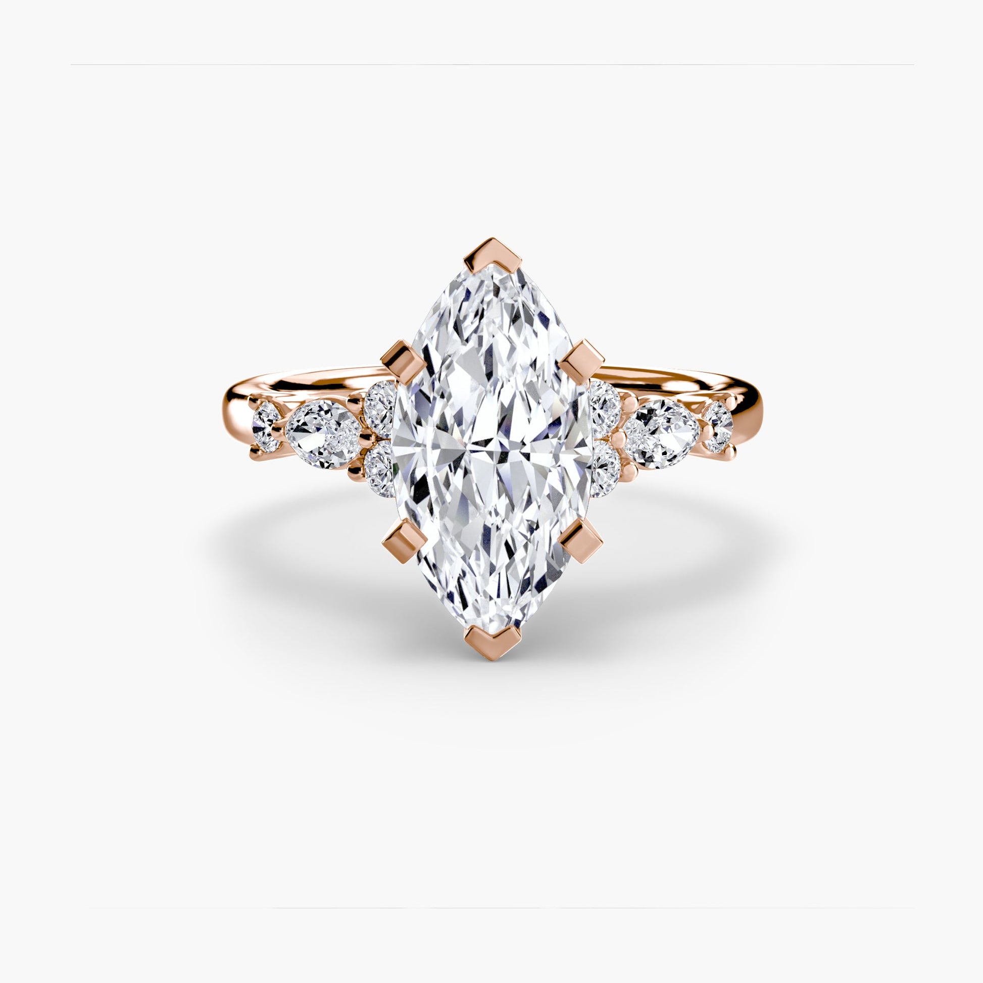The Floral Accent Solitaire - Prestige Stones