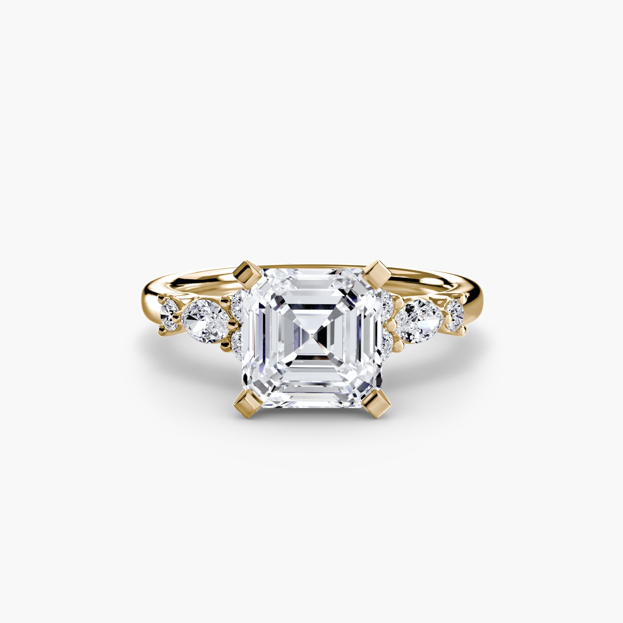 The Floral Accent Solitaire - Prestige Stones
