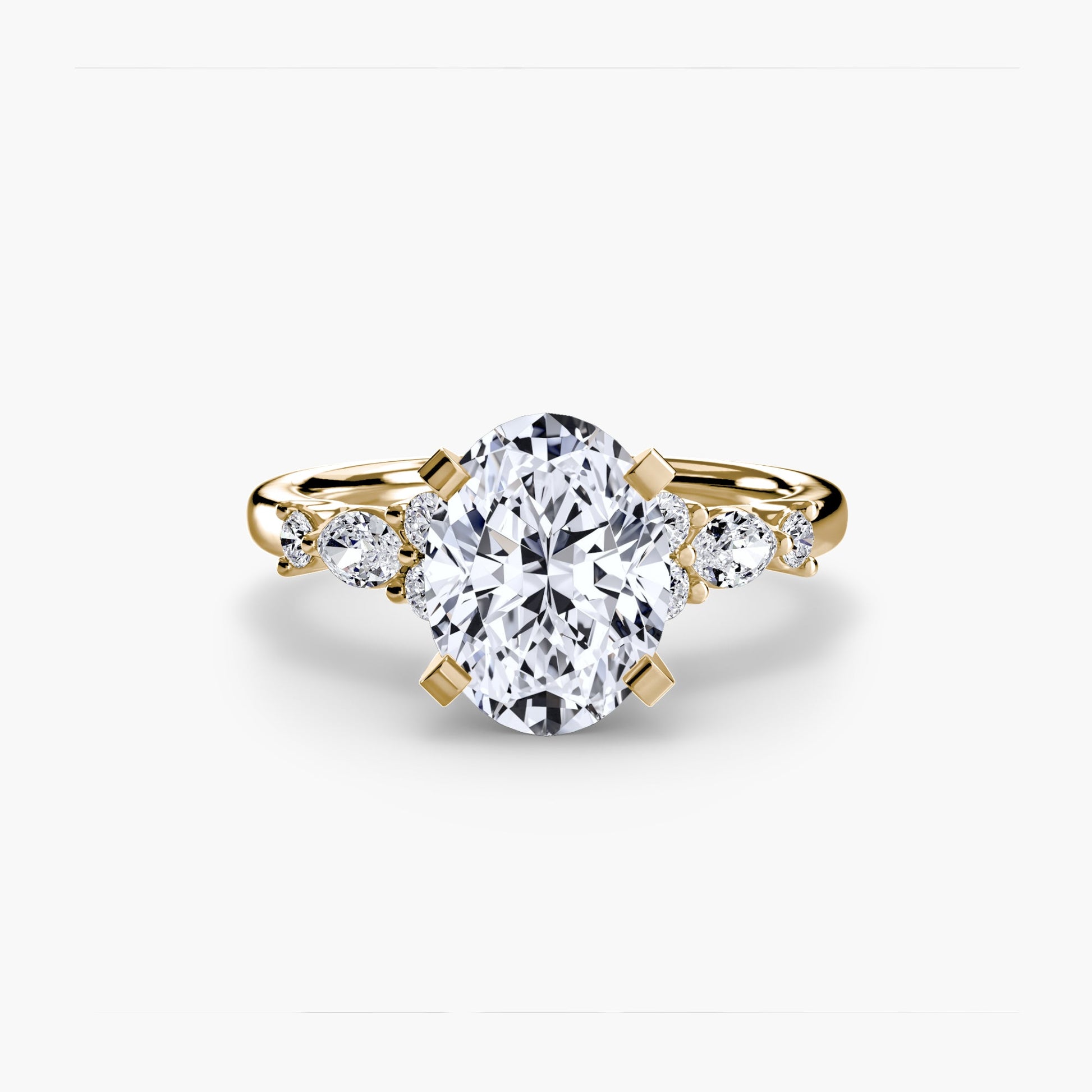 The Floral Accent Solitaire - Prestige Stones
