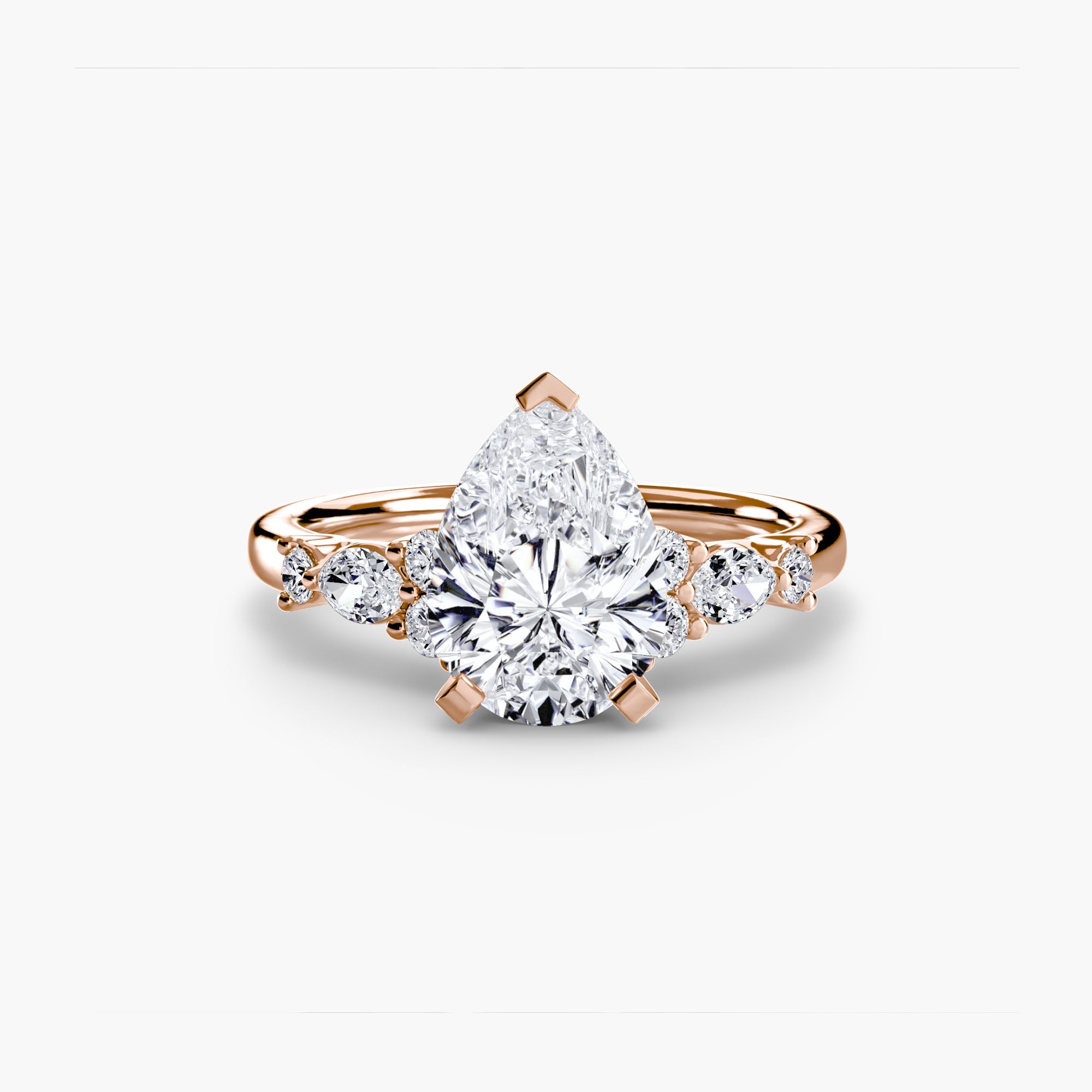 The Floral Accent Solitaire - Prestige Stones