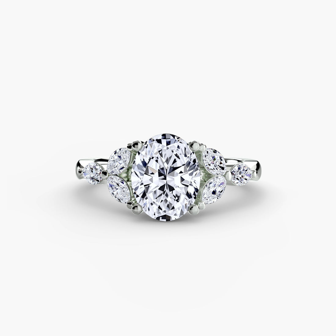 The Shoulder Cluster Ring - Prestige Stones