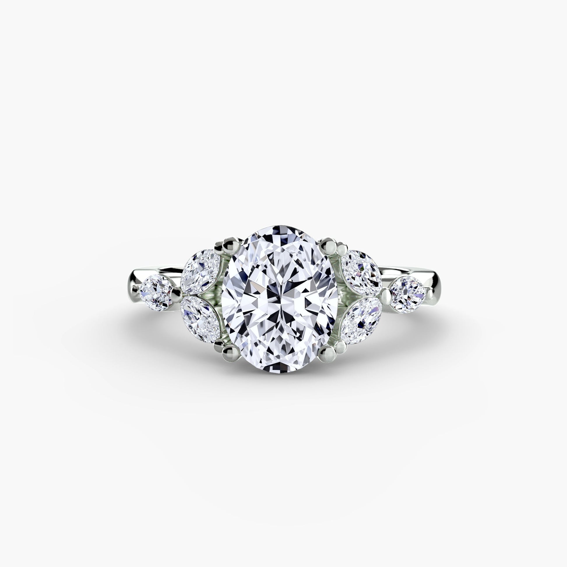 The Shoulder Cluster Ring - Prestige Stones