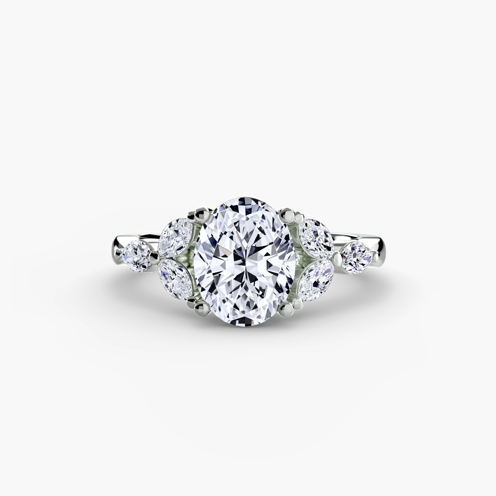 The Shoulder Cluster Ring - Prestige Stones