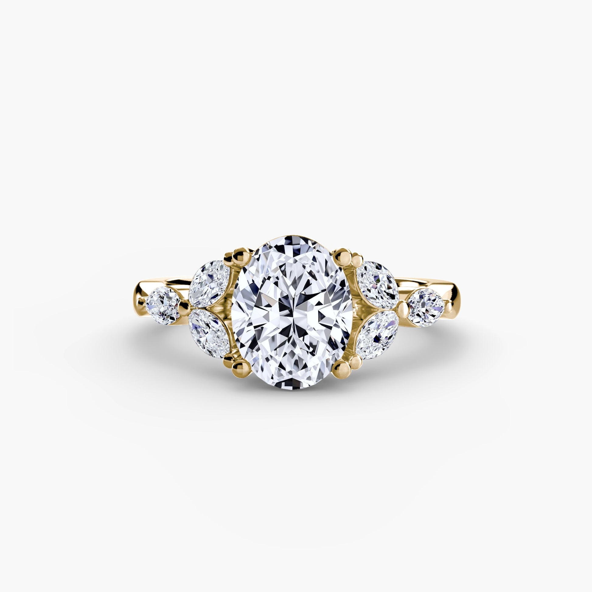 The Shoulder Cluster Ring - Prestige Stones