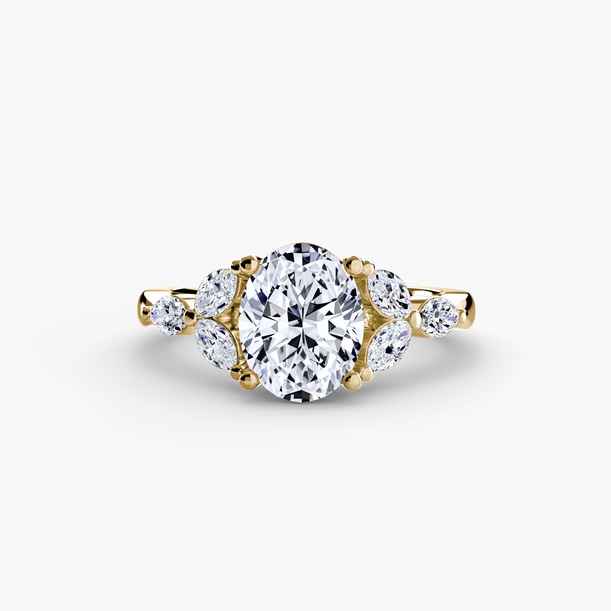 The Shoulder Cluster Ring - Prestige Stones