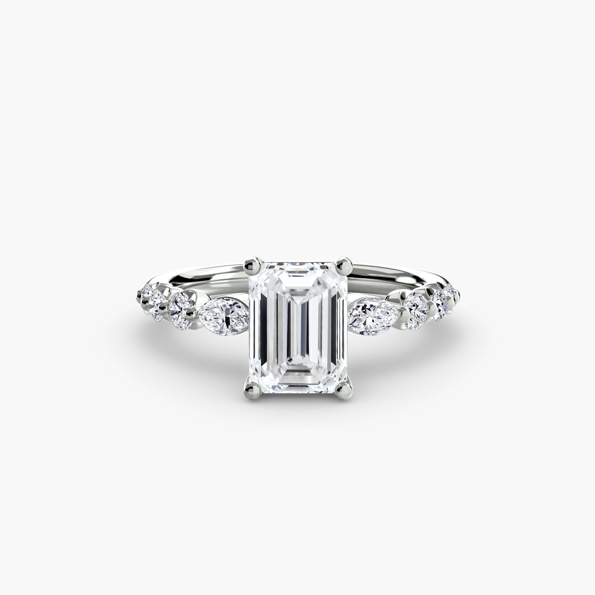 The Tiered Accent Ring - Prestige Stones