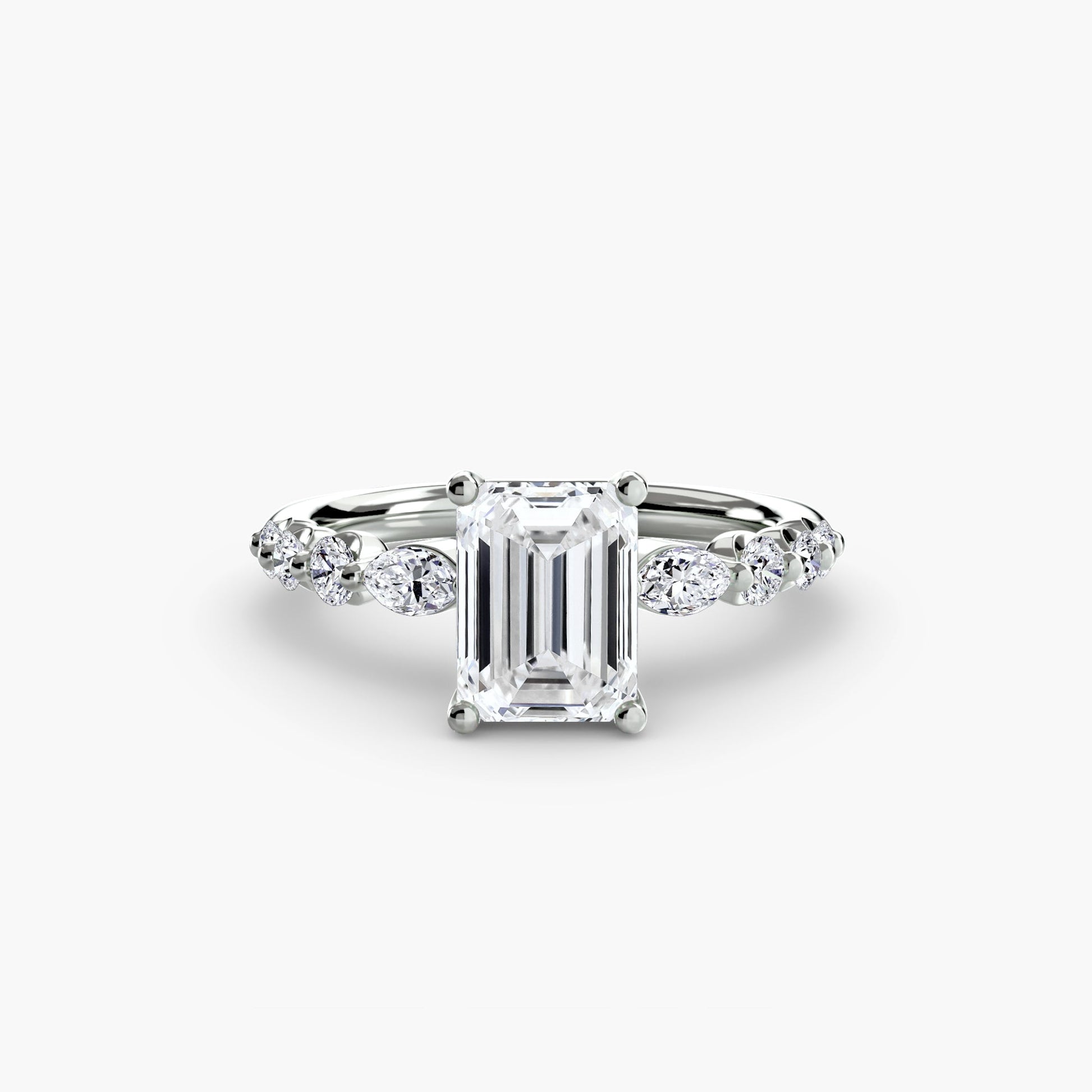 The Tiered Accent Ring - Prestige Stones