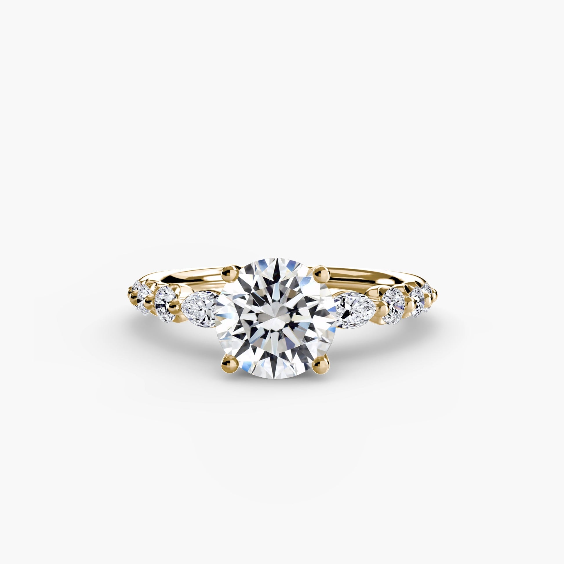 The Tiered Accent Ring - Prestige Stones