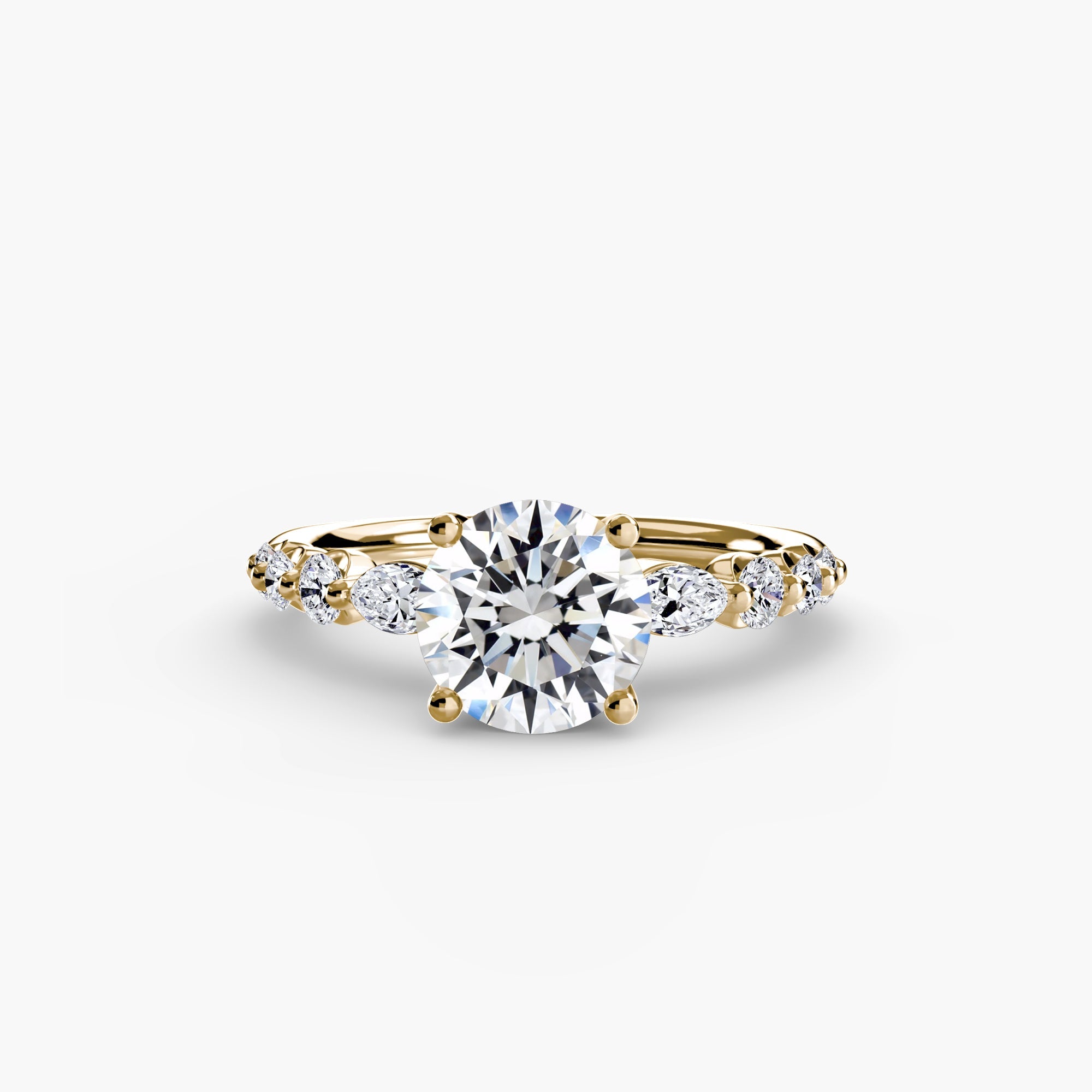 The Tiered Accent Ring - Prestige Stones
