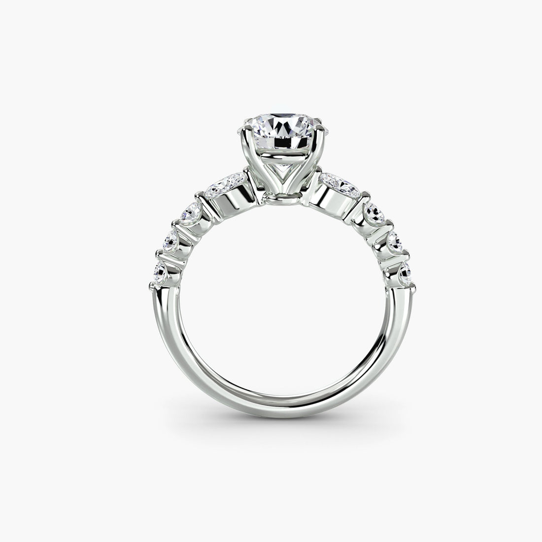 The Tiered Accent Ring - Prestige Stones
