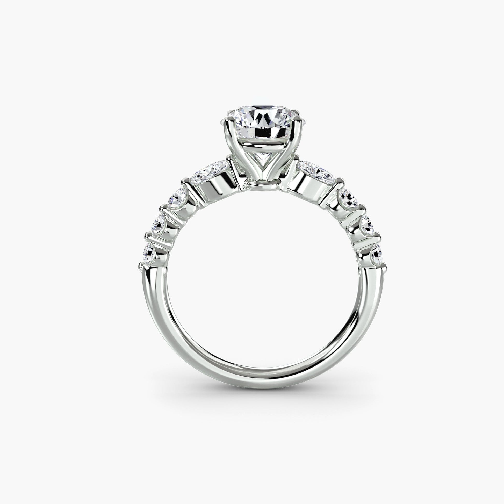 The Tiered Accent Ring - Prestige Stones