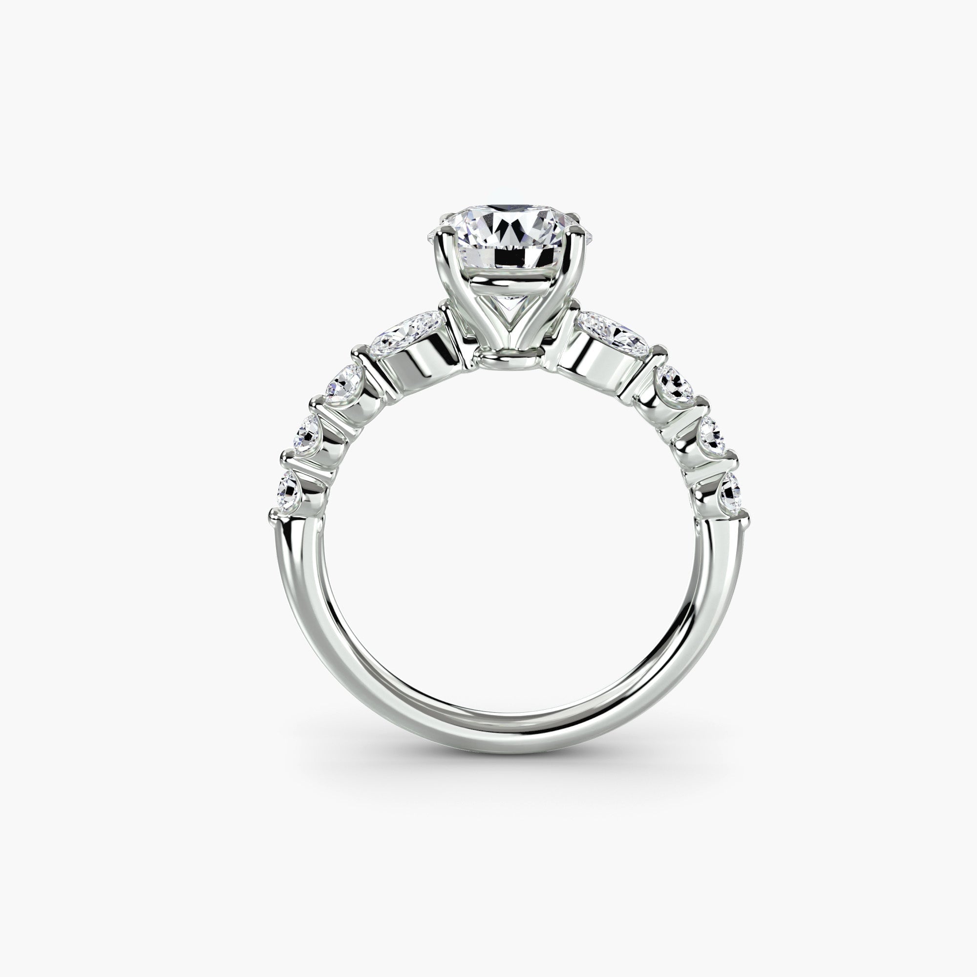 The Tiered Accent Ring - Prestige Stones