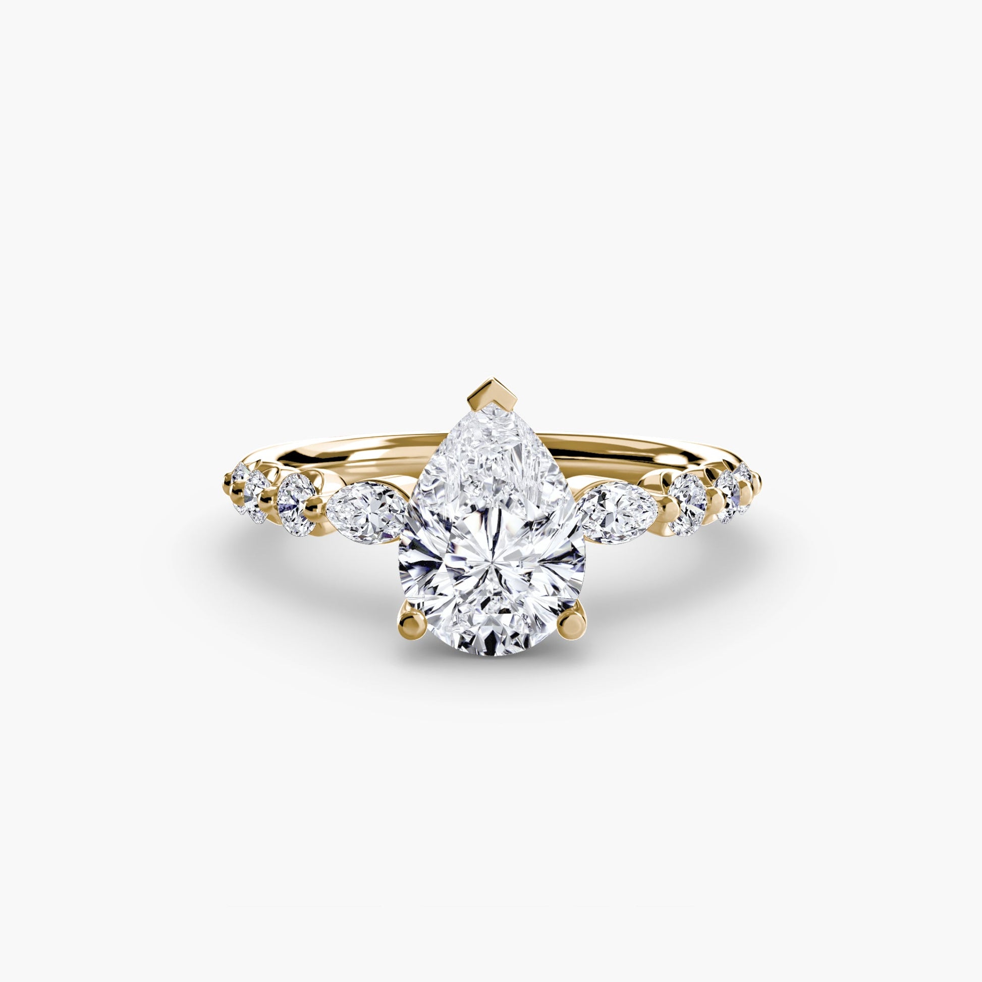 The Tiered Accent Ring - Prestige Stones