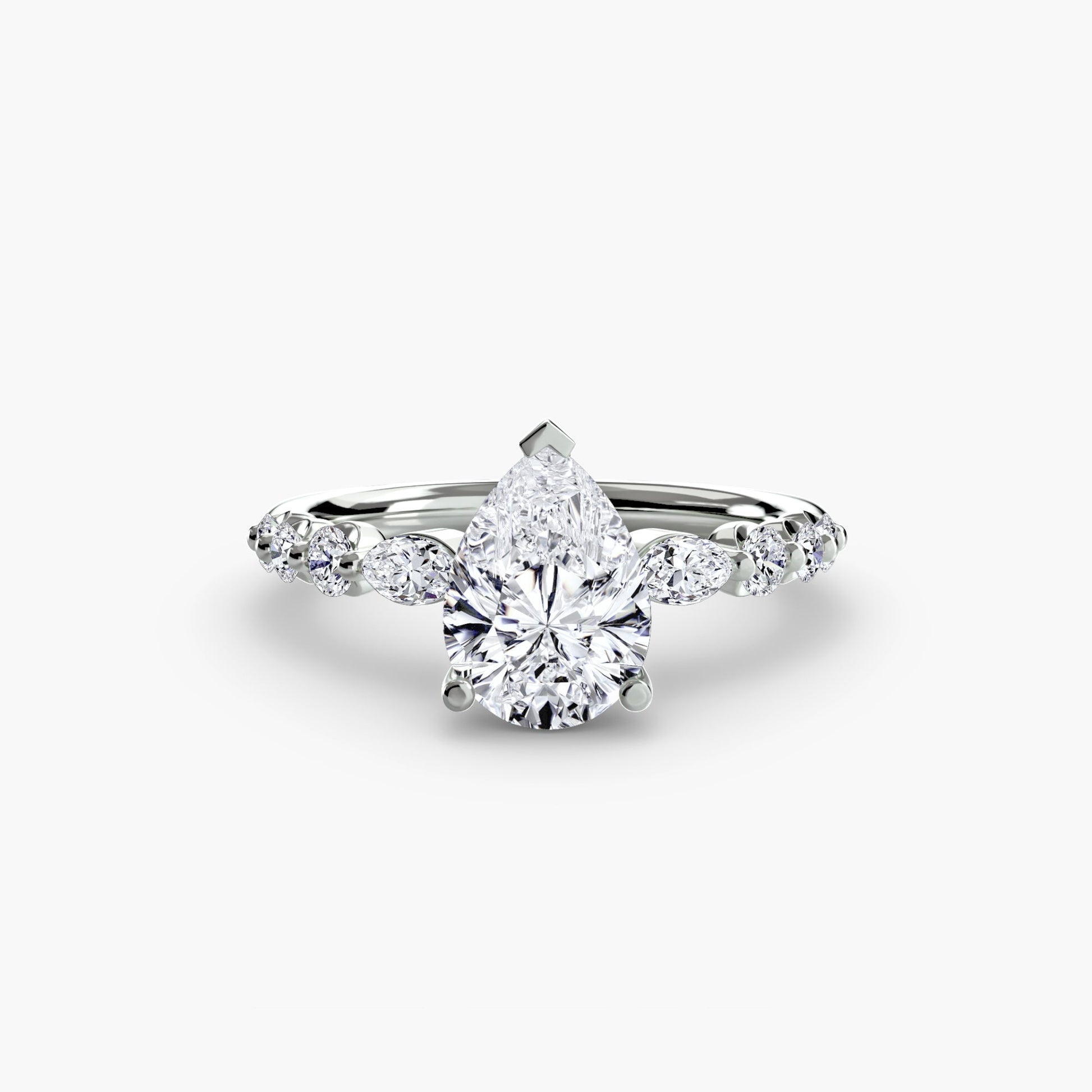 The Tiered Accent Ring - Prestige Stones