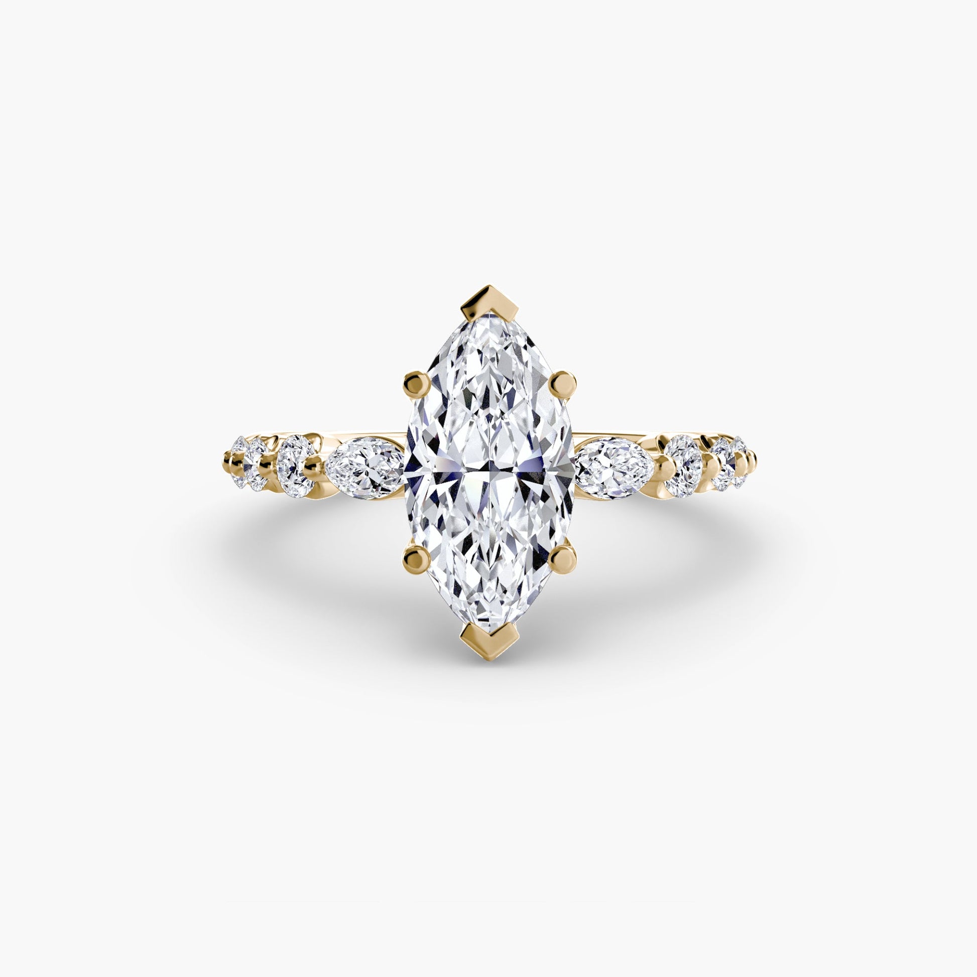 The Tiered Accent Ring - Prestige Stones