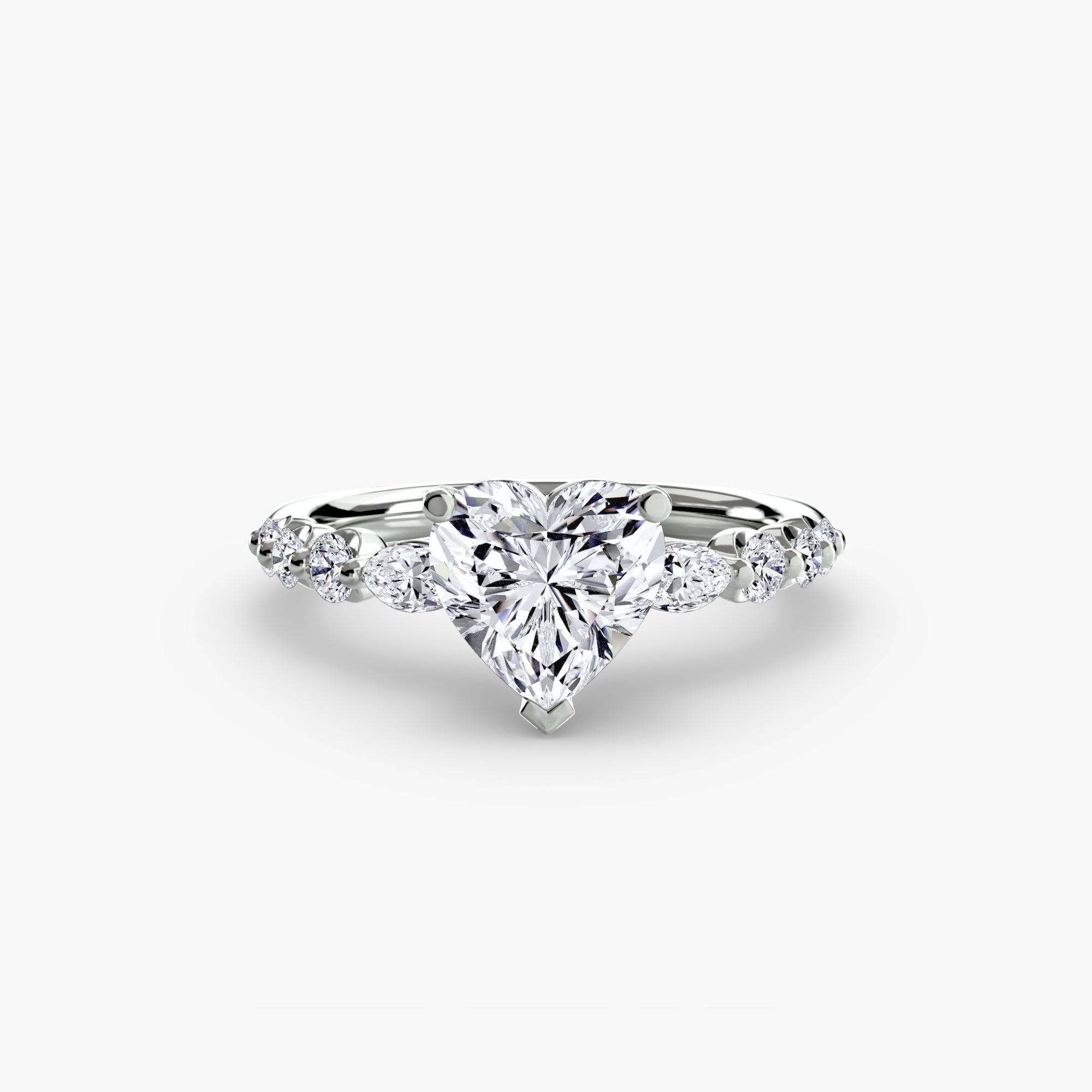 The Tiered Accent Ring - Prestige Stones
